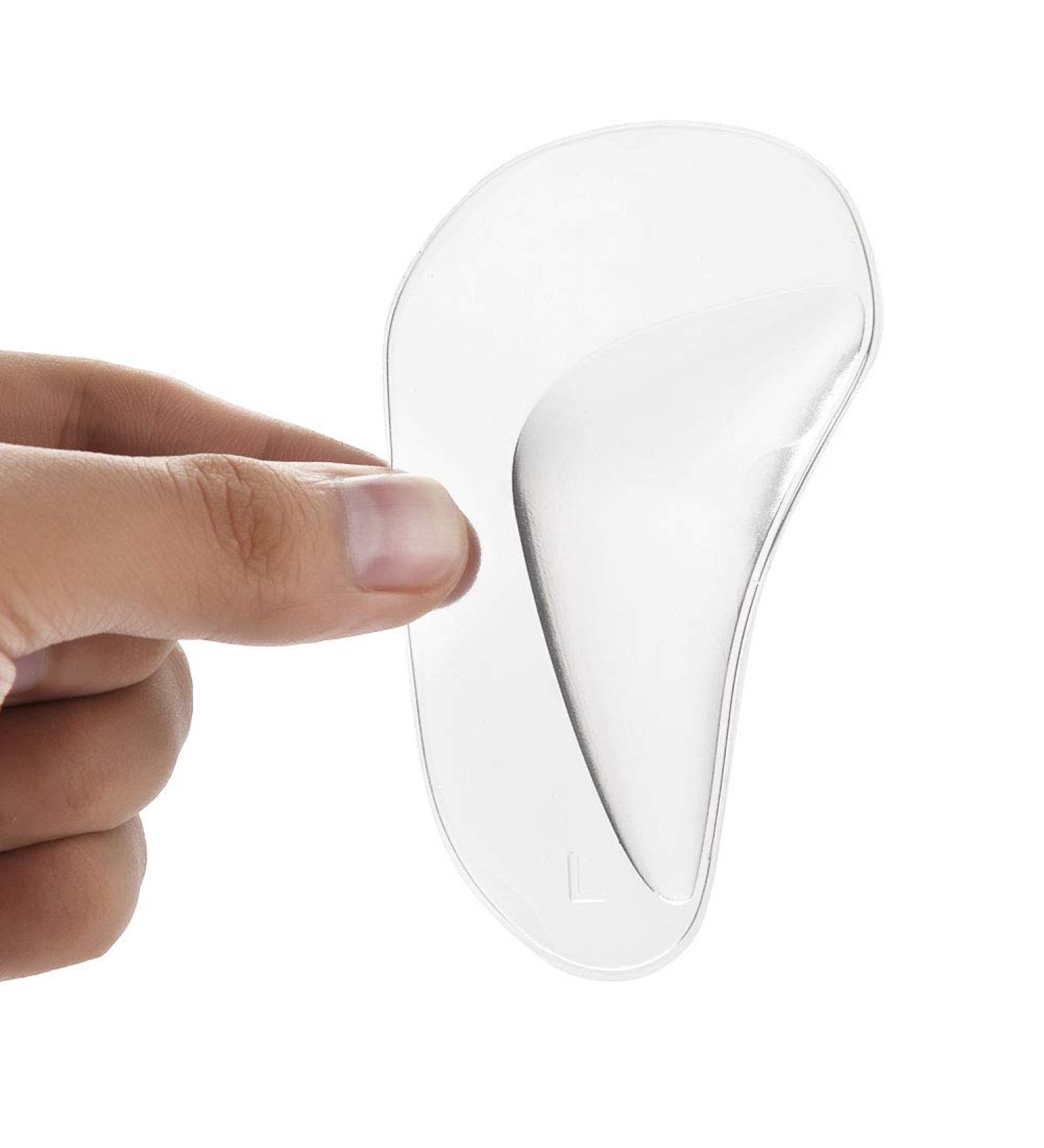 Arch Support Inserts for Men & Women - 2 Pairs Silicone Orthotic Foot Cushions & Insoles - Transparent Shoe Pads for Ultimate Comfort - Buy Online on GoSupps.com