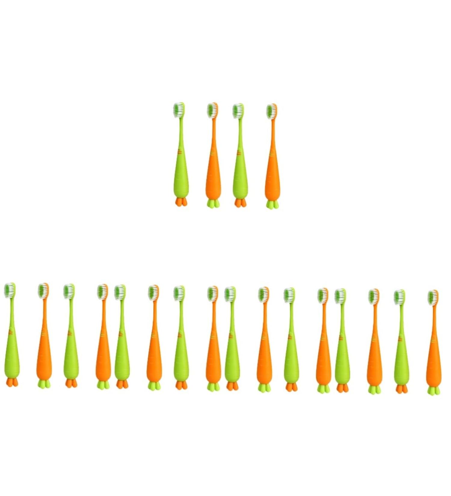 Minkissy 20 STK Extra Soft Children's Toothbrushes - Beautiful Travel Toothbrushes for Kids & Toddlers - Gentle Oral Care at Home - Buy Online on GoSupps.com