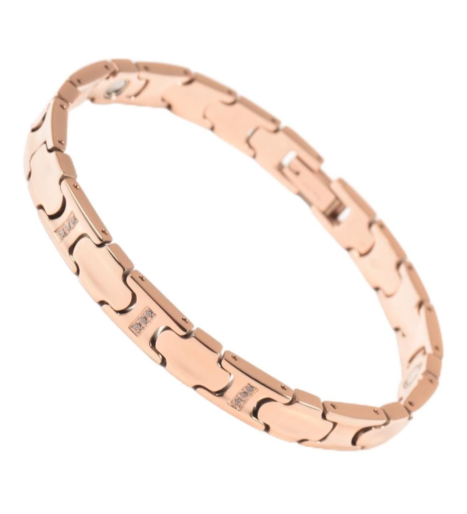 Yinox magnetic female foot chains made of pure titanium that can alleviate arthritis of the toes including gift boxes and extra links (r