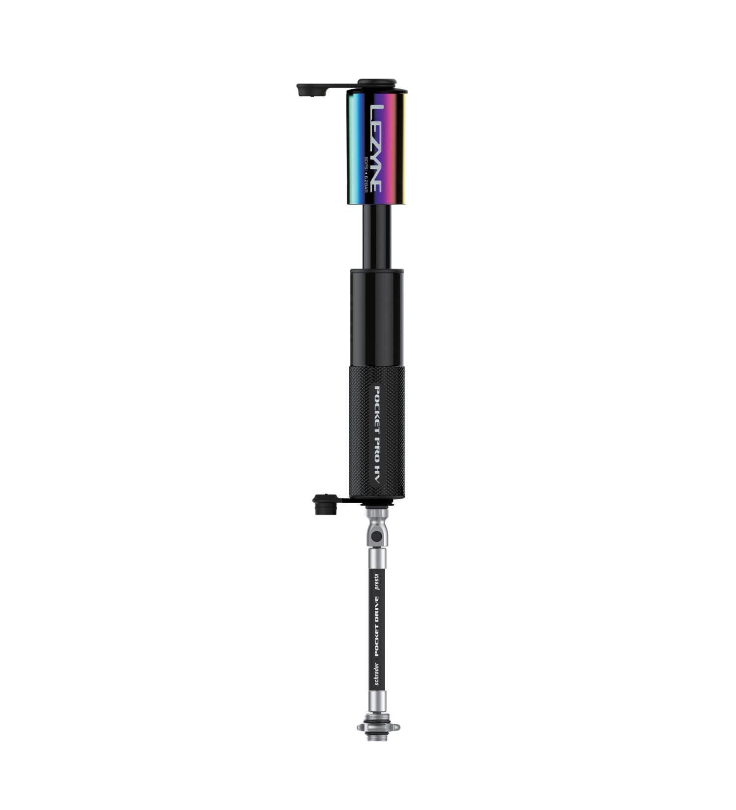 LEZYNE Pocket Drive Pro HV Bike Hand Pump | High Volume 90 PSI | Presta & Schrader | Lightweight & Compact | Durable CNC Aluminum | Bicycle Tire Pump - Buy Online on GoSupps.com