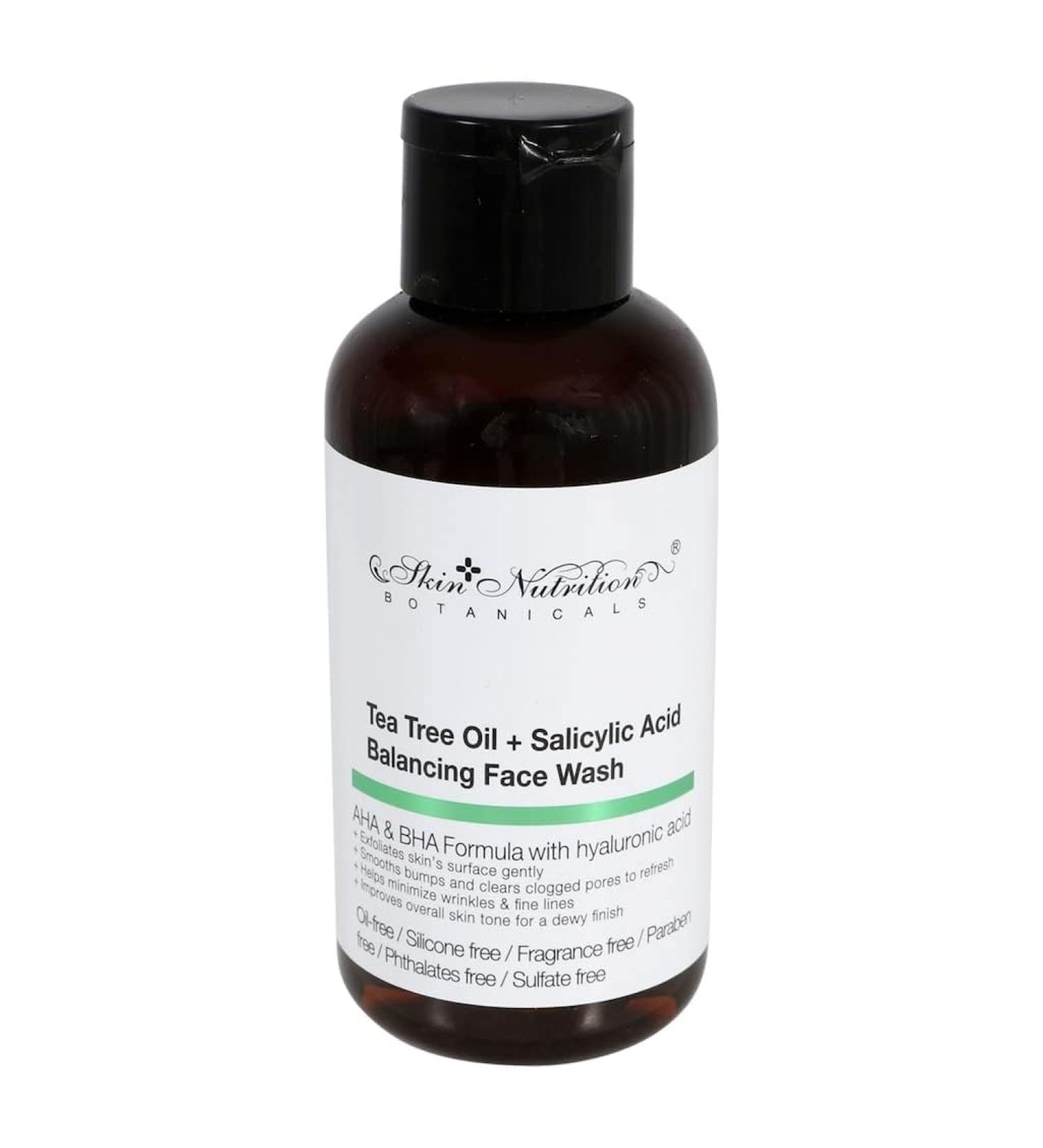 Skin Nutrition Botanicals Tea Tree Oil & Salicylic Acid Face Wash - Balanced Skin 1 fl oz - Shop Internationally - Buy Online on GoSupps.com