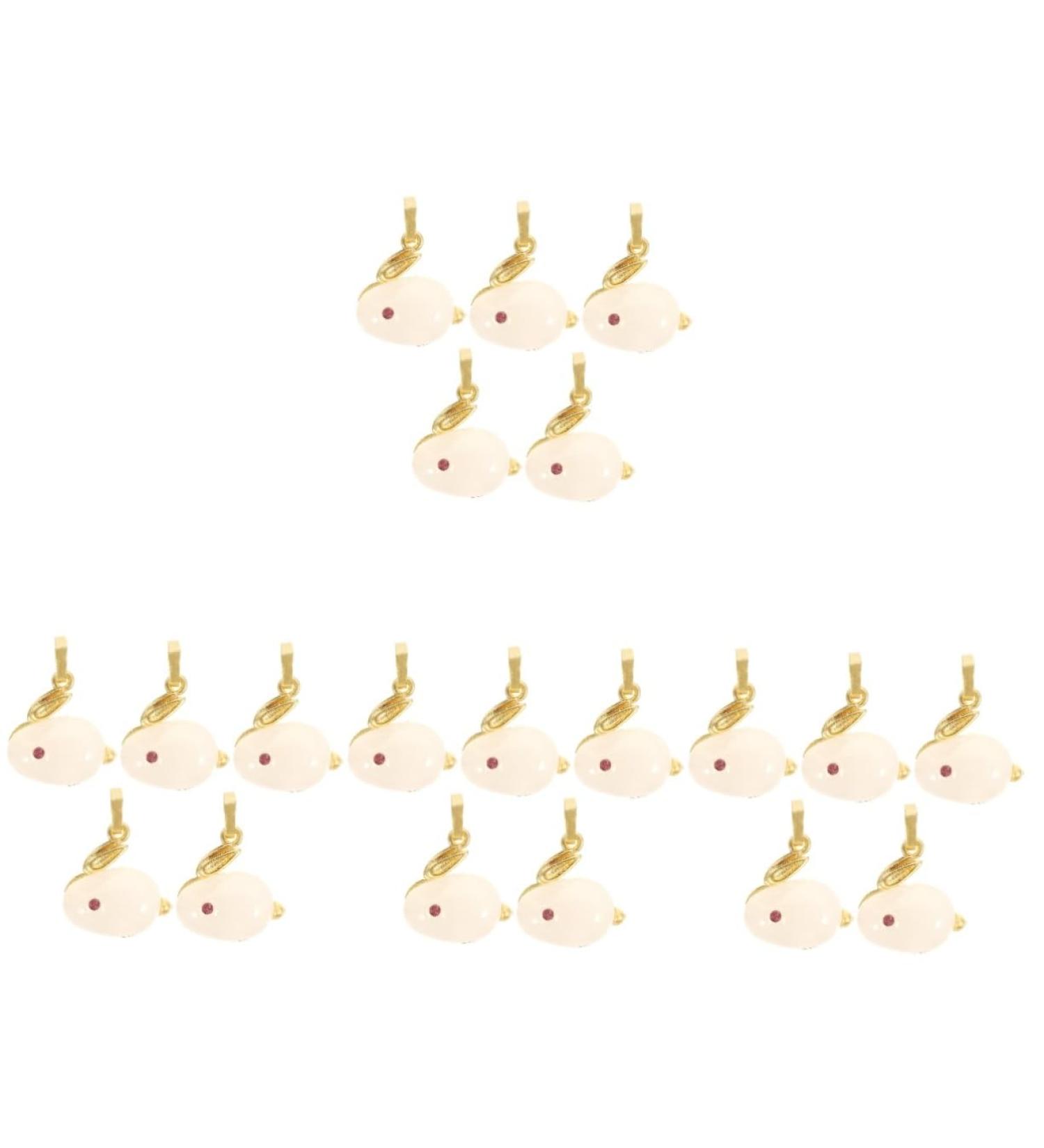 Zerodeko 10 pcs jade rabbit pendant charm bracelet handmade bracelets woven bracelet bunny costume Charms bracelet pendant Necklace Charm DIY Bracelet Charms DIY Keychains Charms Model 2.2X1.5cmx4pcs As Shownx4pcs - Buy Online on GoSupps.com