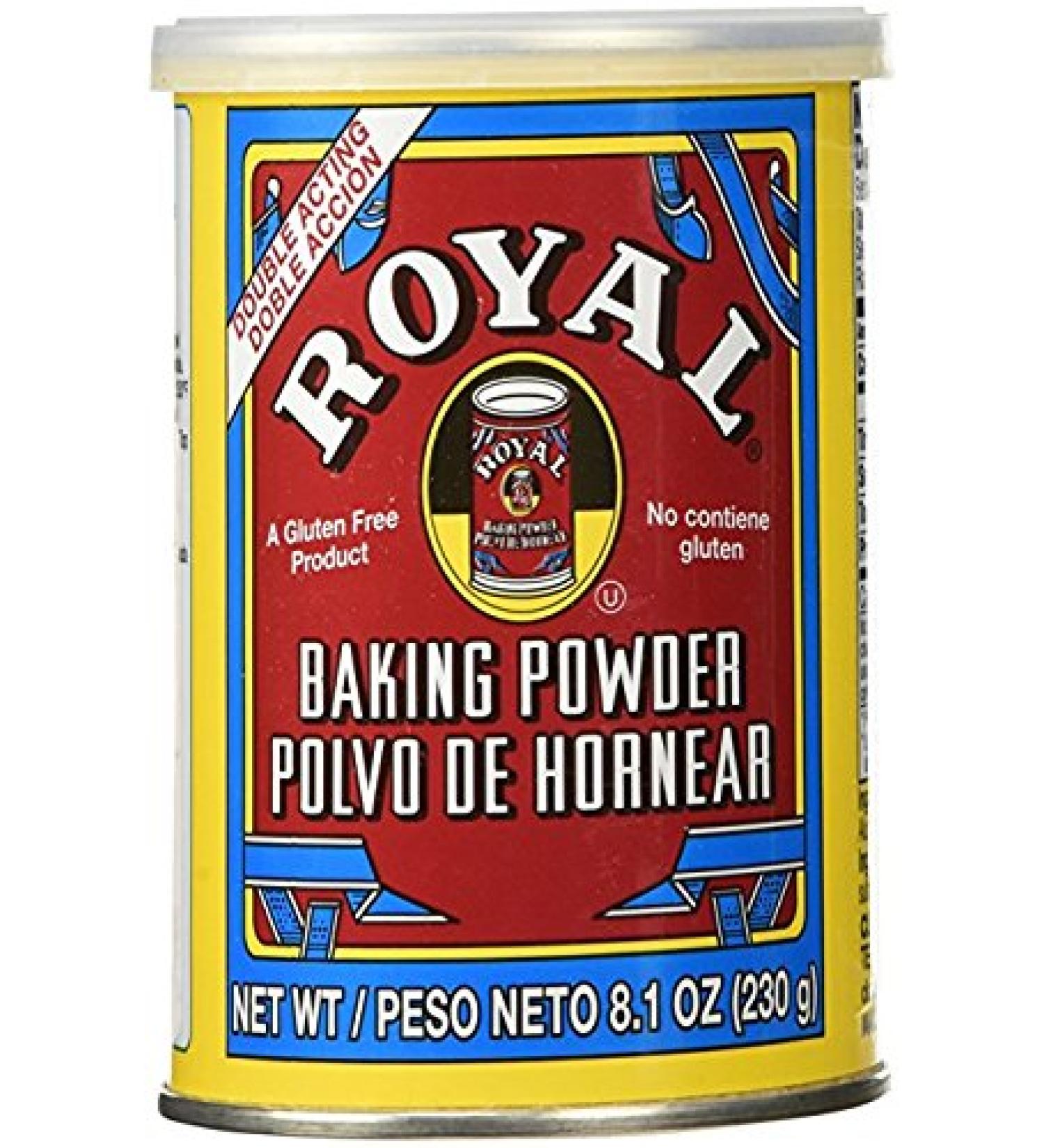 Royal Baking Powder - 8.1 oz Can (Pack of 4) - Buy Online on GoSupps.com