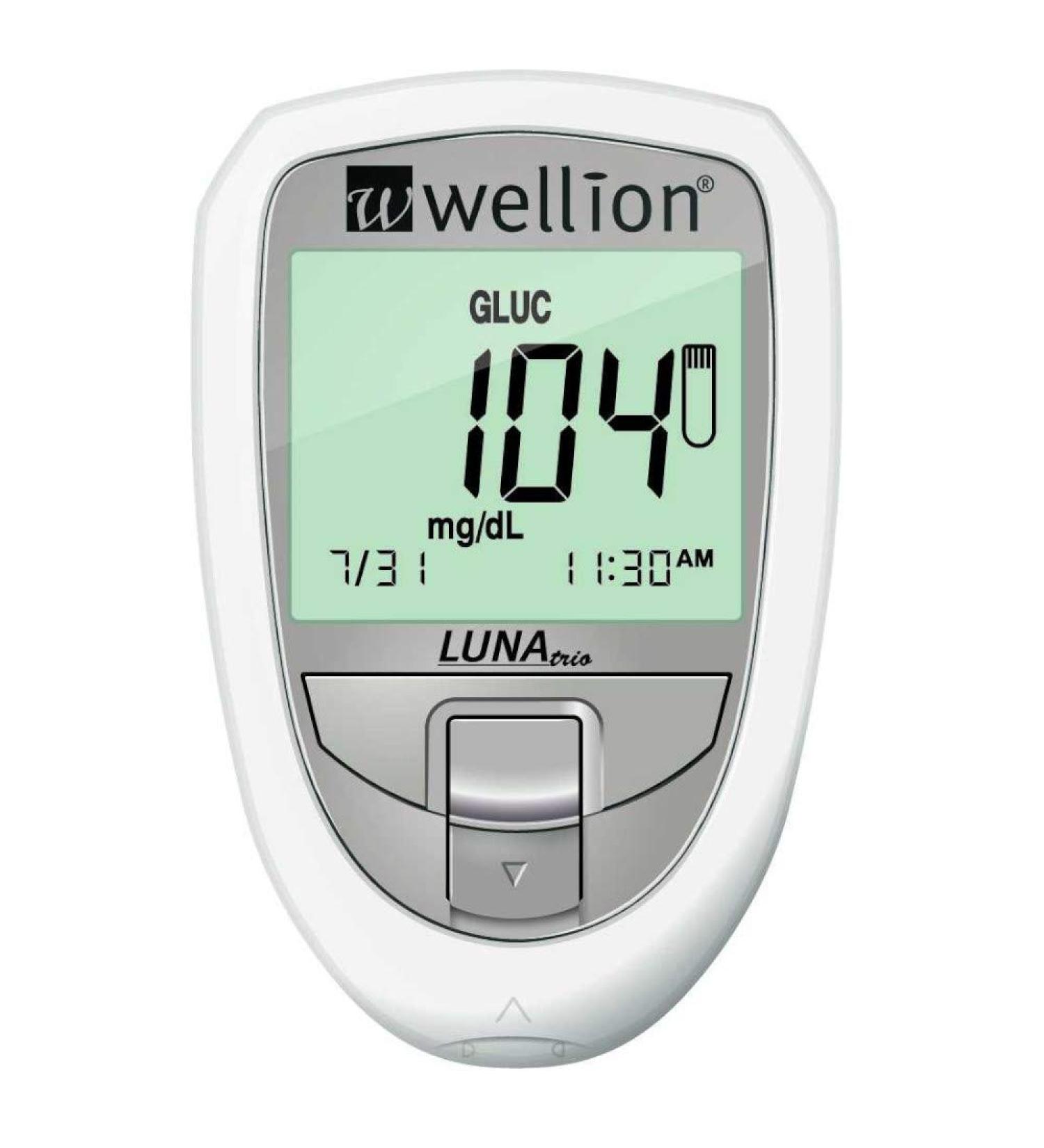 Wellion WELL603TW Wellion LUNA Trio blood glucose meter set white mg/dl white