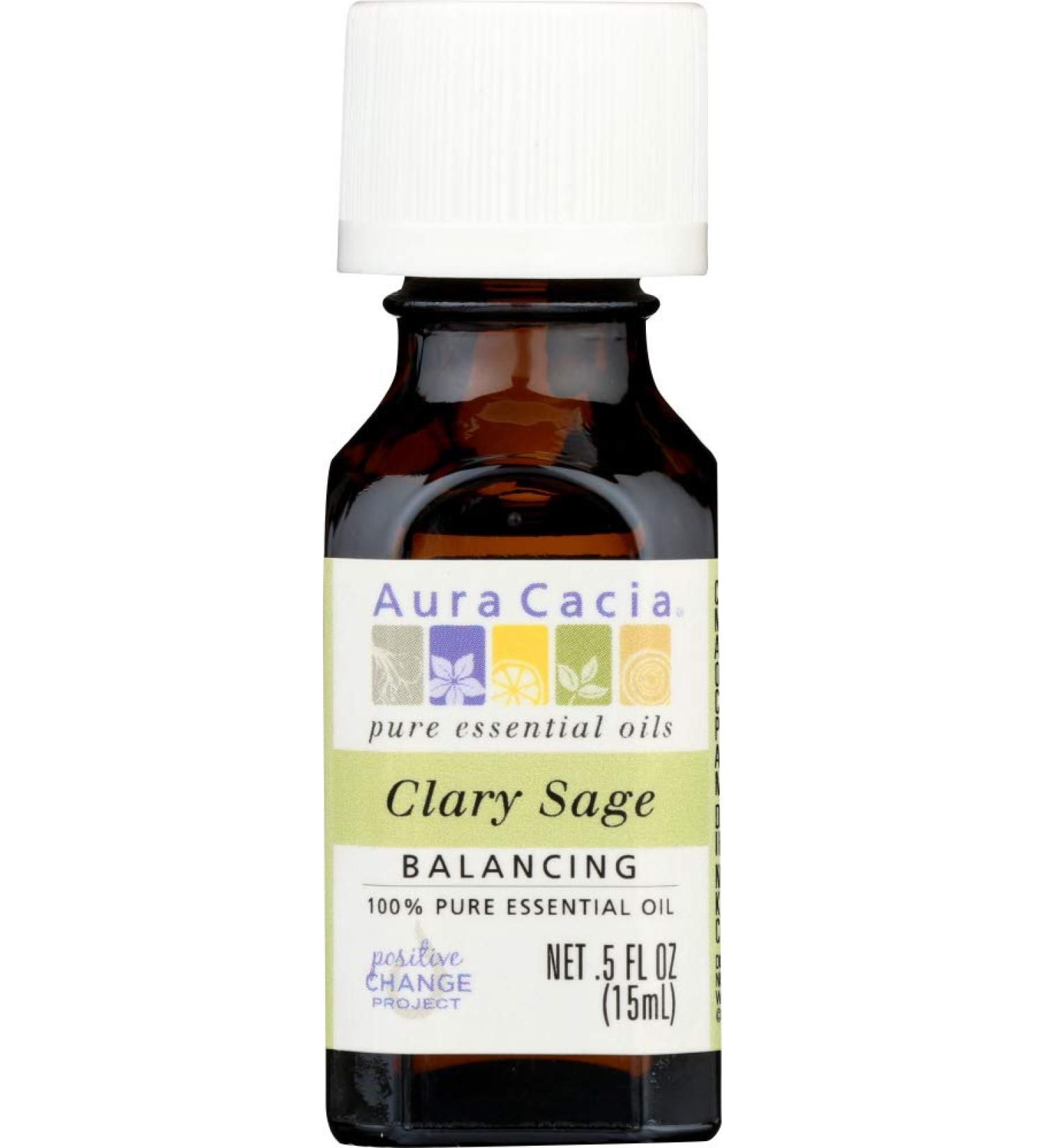 Aura Cacia Clary Sage Essential Oil - 100% Pure & Natural | International Shipping Available - Buy Online on GoSupps.com