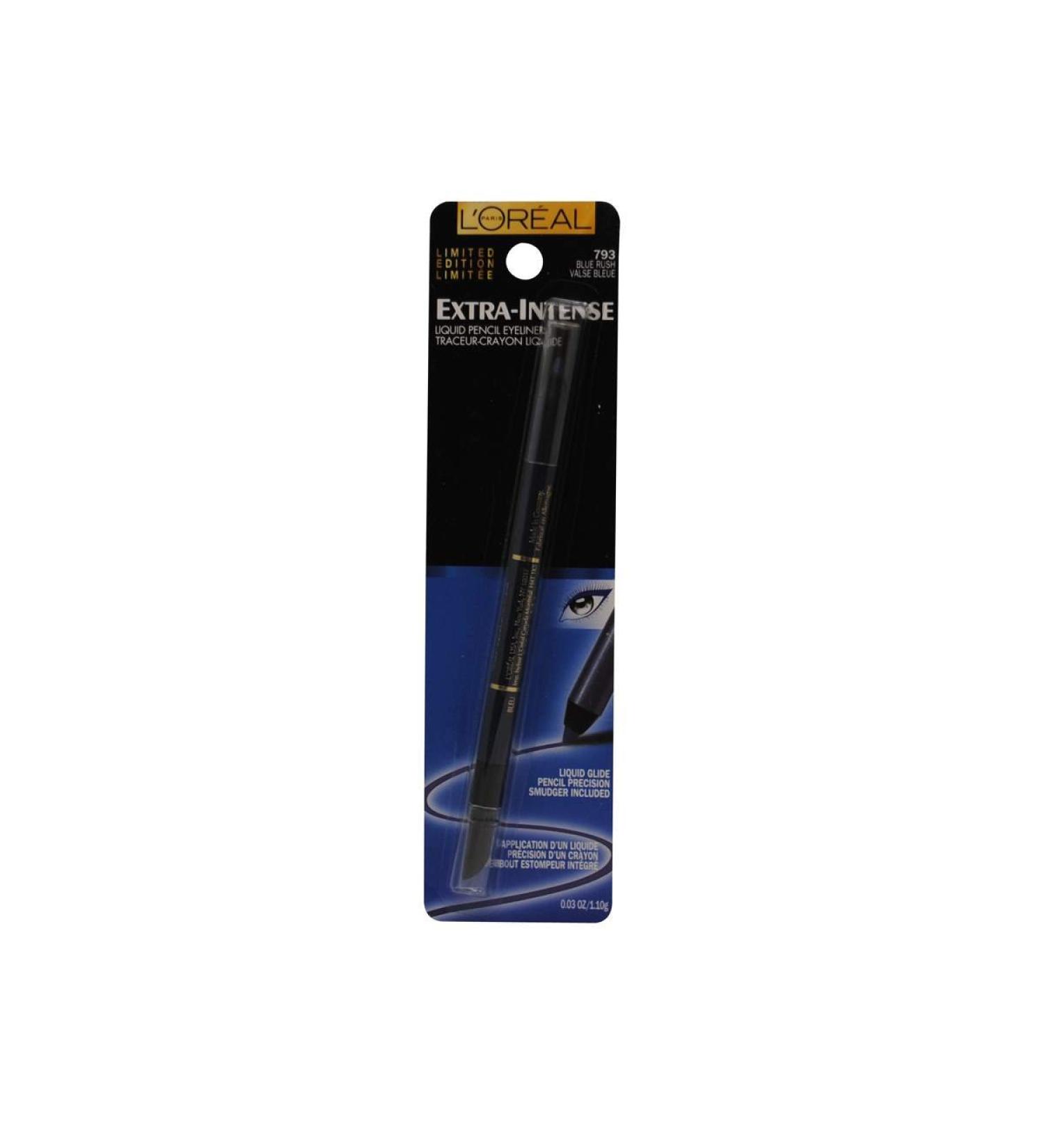 L'oreal Extra-intense Liquid Pencil Eyeliner-793 Blue Rush Qty 1