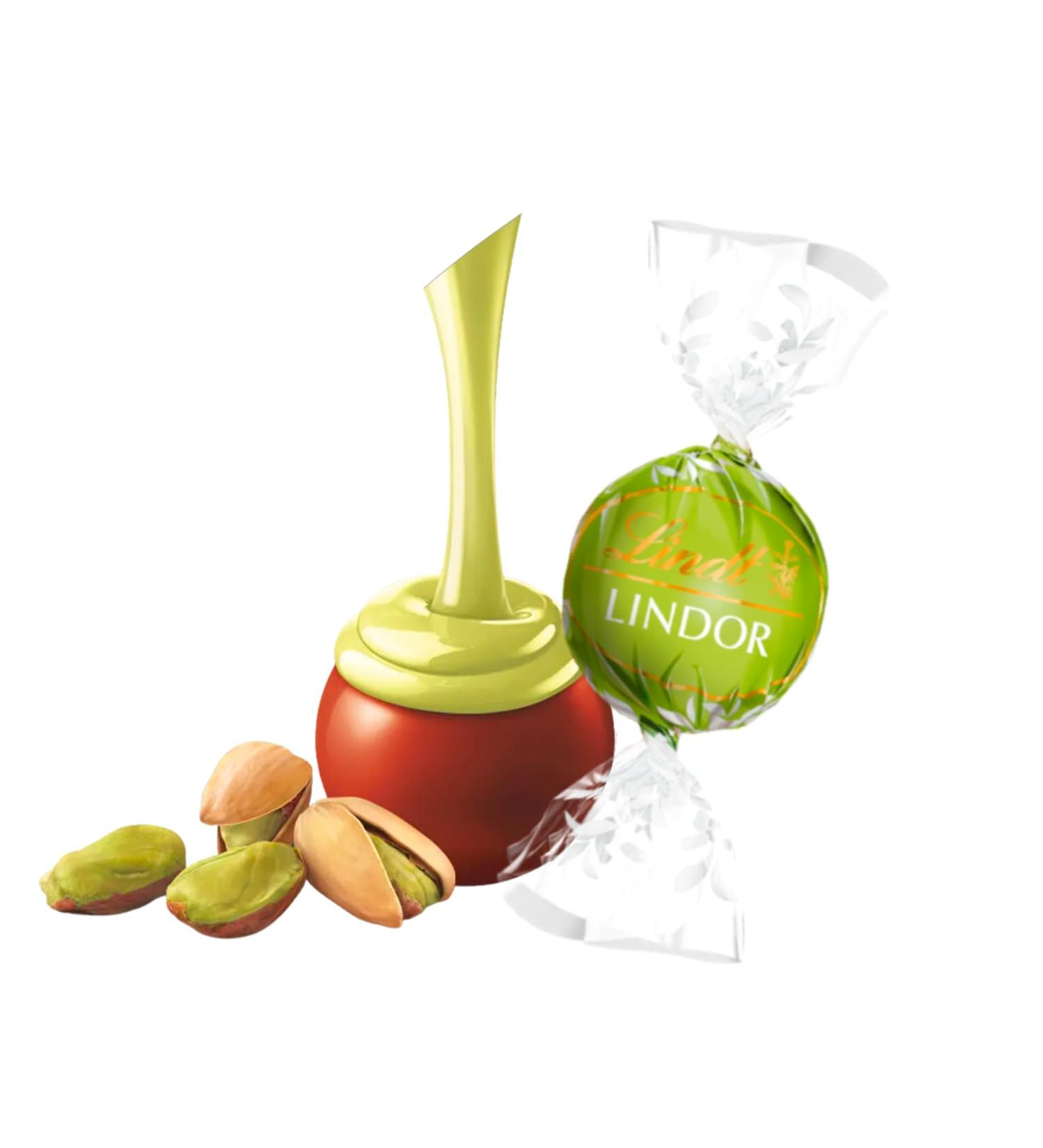 Lindt Lindor | Pistachio Milk Chocolate Green Truffle Balls (24) Chocolate 24
