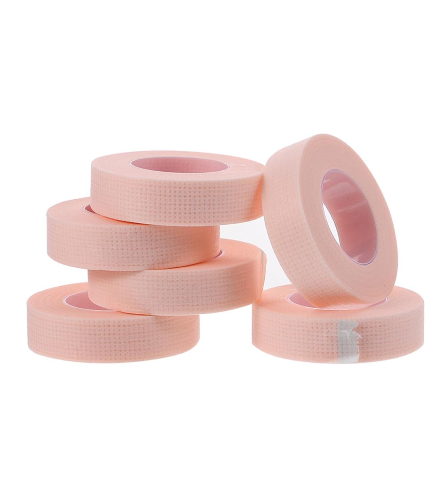 FRCOLOR 6 Pcs Eyelash Tape for Lash Extensions - Non-Woven Adhesive Pads Pink Makeup Tools for Professionals - 5x5cm Eyelash Grafting Tape - Buy Online on GoSupps.com