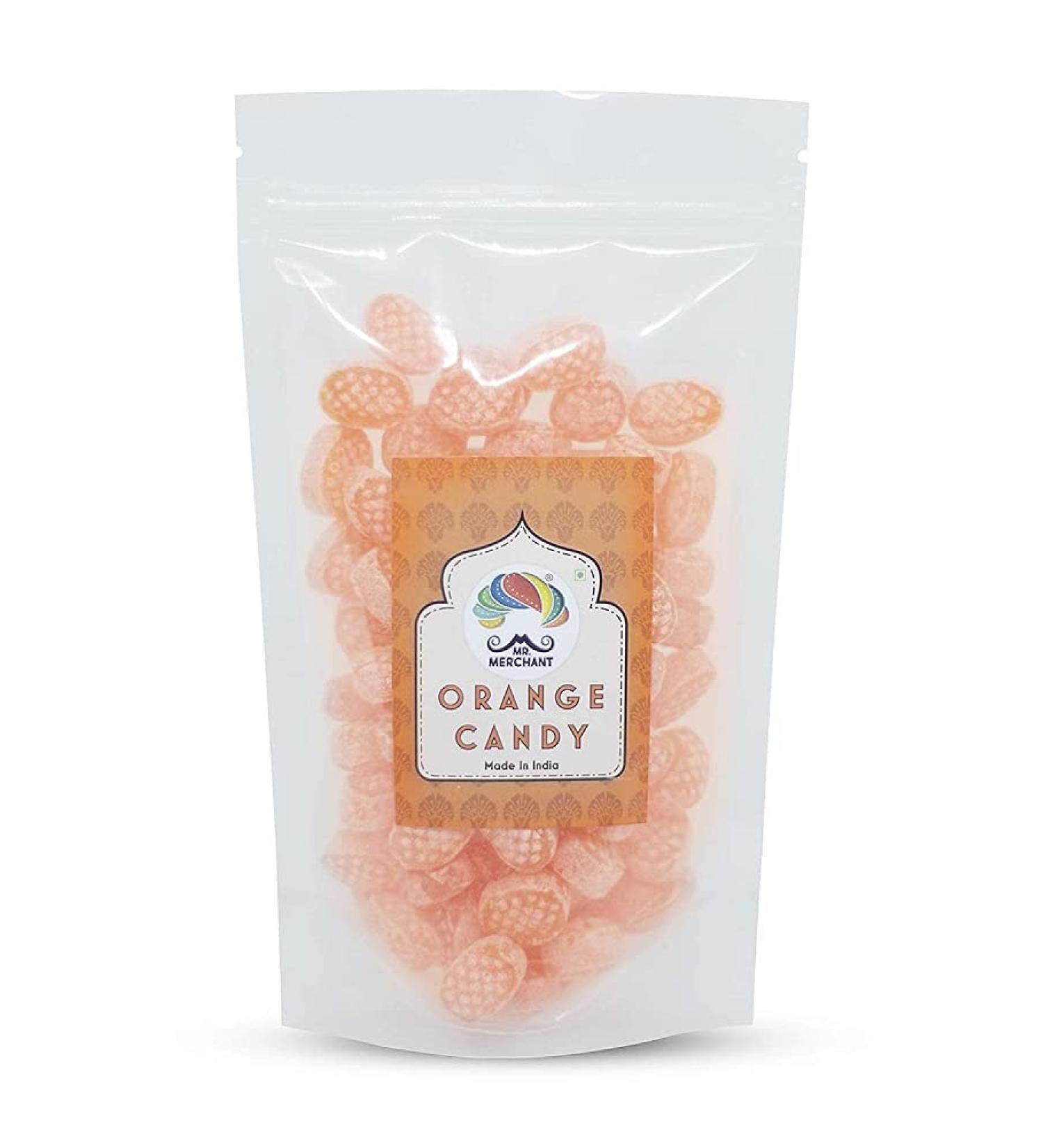 Orange Candy - Indian Fruit Candy 400 gm (14.10 OZ) by Mr. Merchant - Buy Online on GoSupps.com
