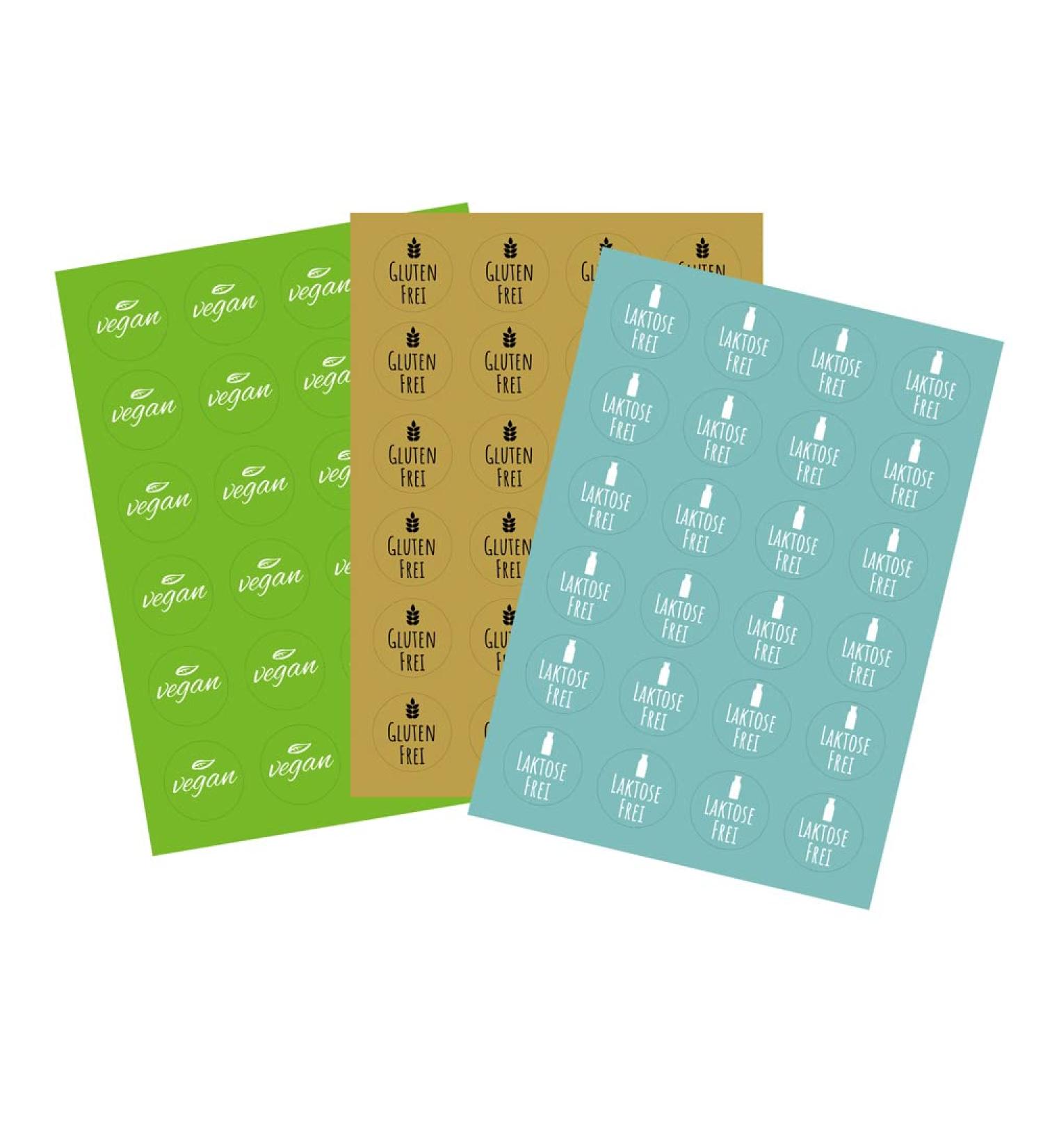 Lactose-Free Information Stickers | 24 Round 4 cm Stickers for Easy Labeling | International Shipping - Buy Online on GoSupps.com