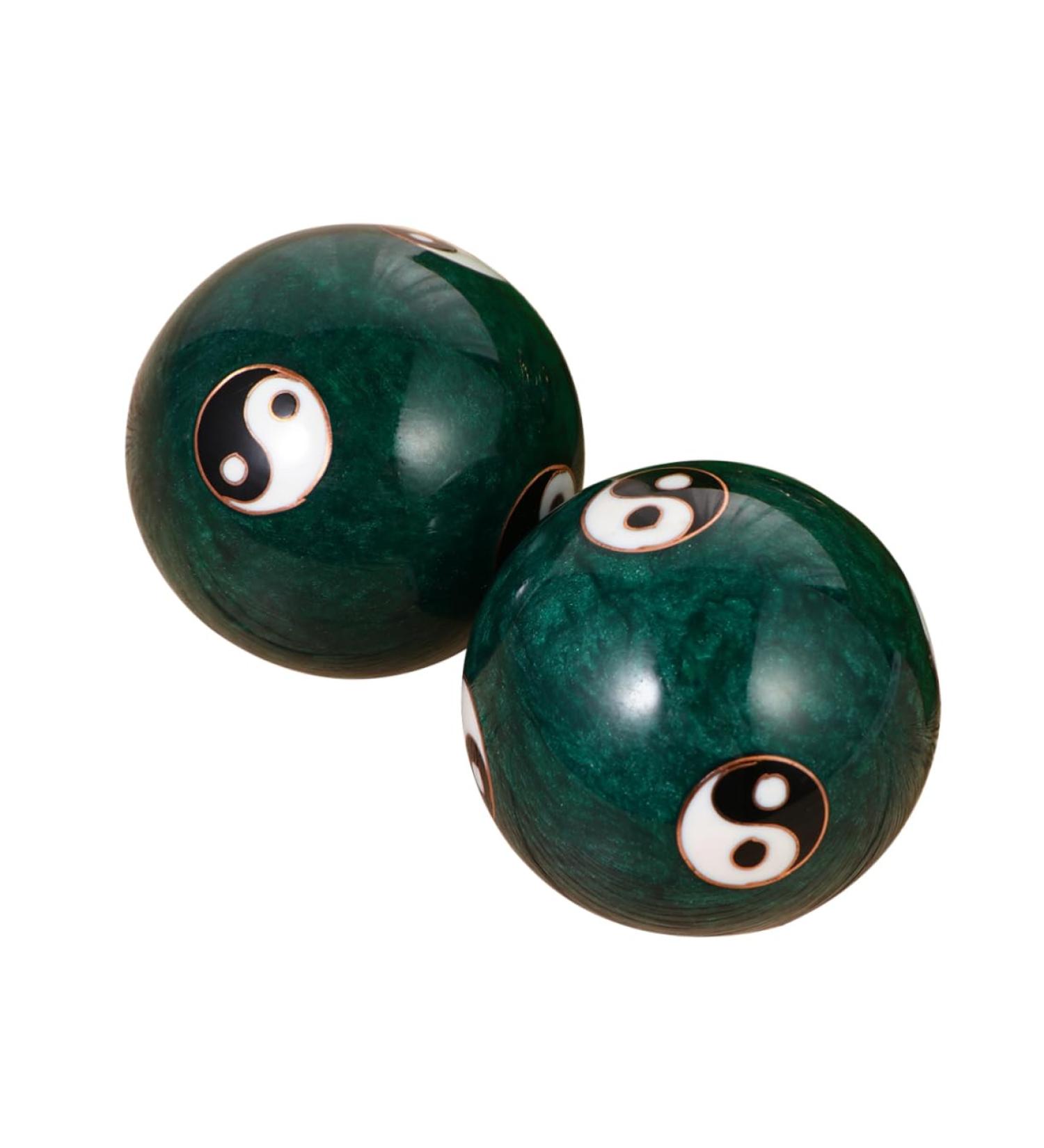 Beavorty Chinese Baoding Health Balls - Iron Massage Balls for Hand Therapy & Fitness | Cloisonne Design - Buy Online on GoSupps.com