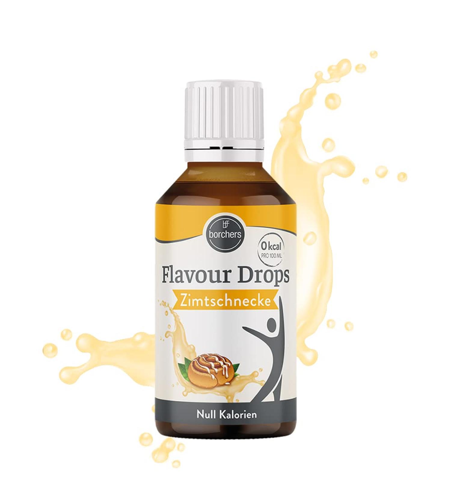Borchers Flavour Drops: 0 Calories Cinnamon Roll for Cooking & Baking | 30ml - Buy Online on GoSupps.com