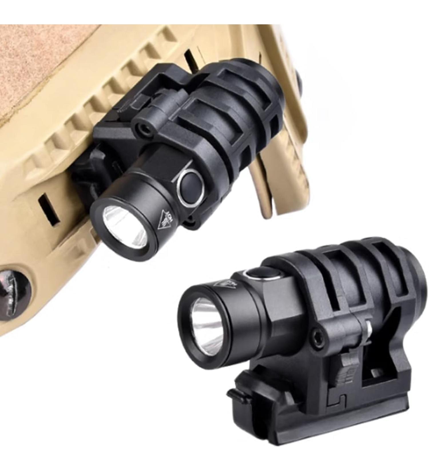 Qiruimy Tactical Military Helmet Light - 400 Lumens Aluminum Flashlight with Stroboscope & Quick Clip | WCP002 - Buy Online on GoSupps.com