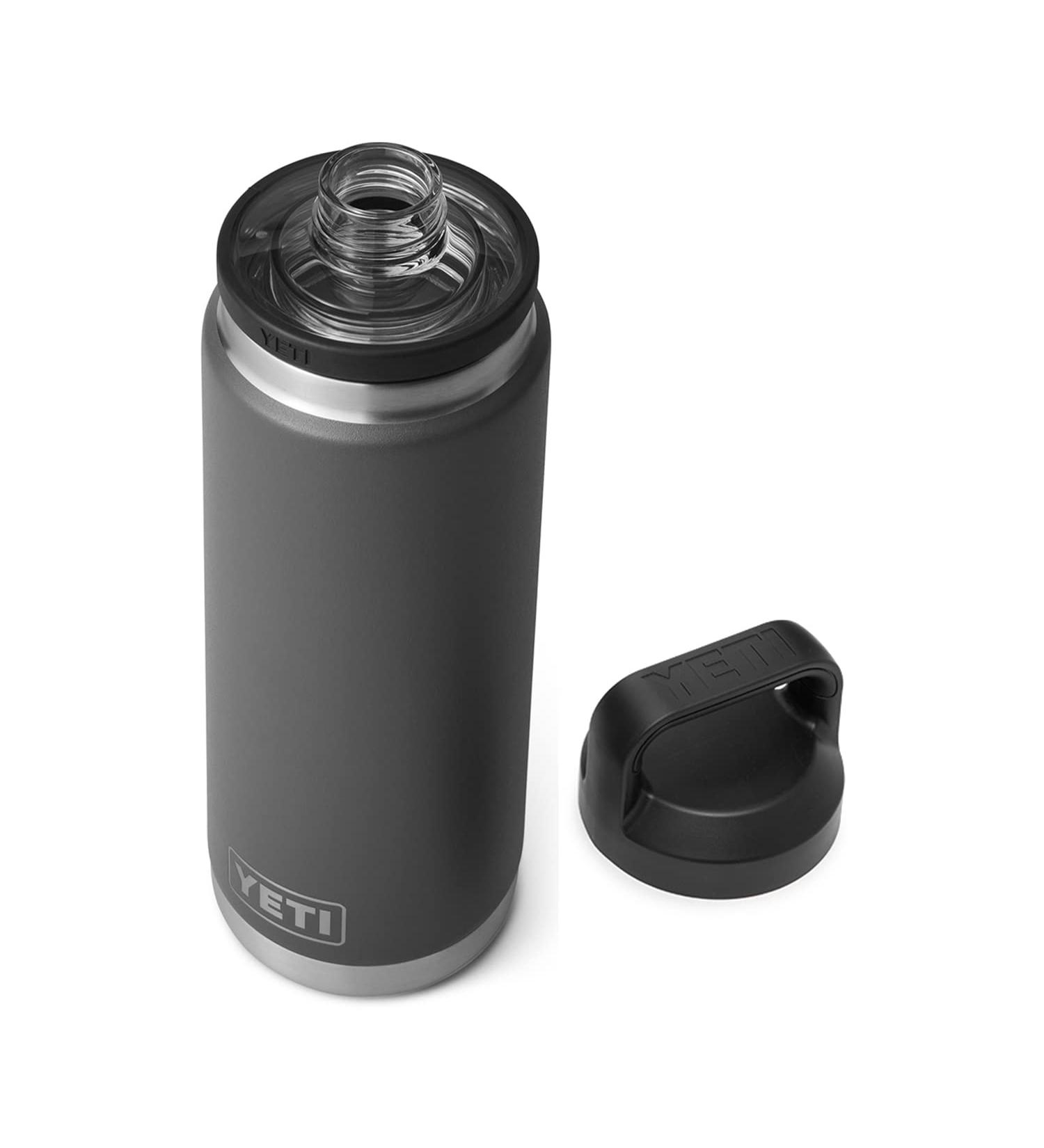 YETI Rambler 26 oz Bottle - Vacuum Insulated Stainless Steel with Chug Cap in Charcoal Color - Buy Online on GoSupps.com