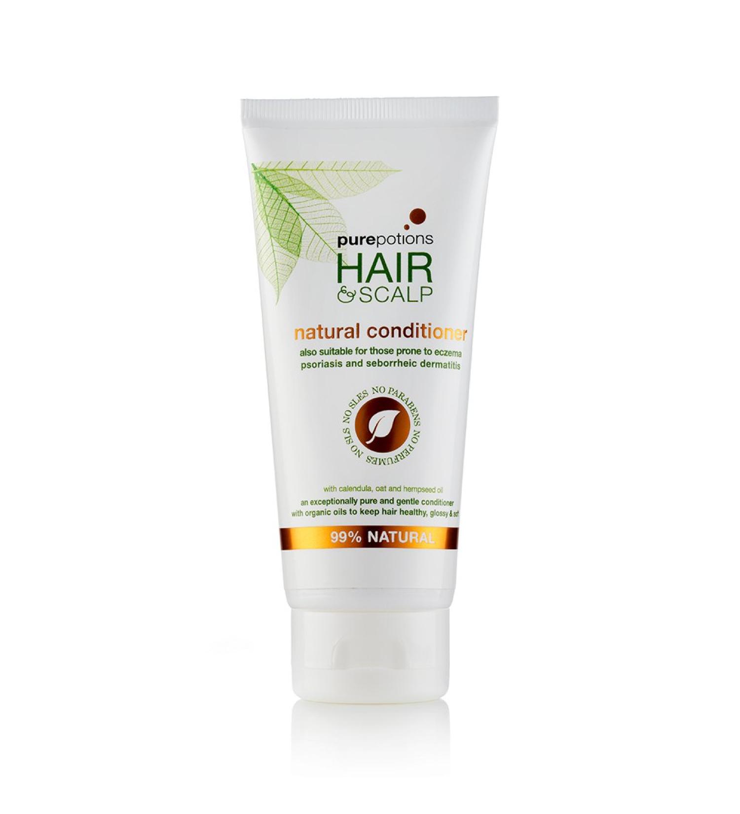 Purepotions Hair & Scalp 99% Natural Conditioner for dry itchy flaky scalps 200ml