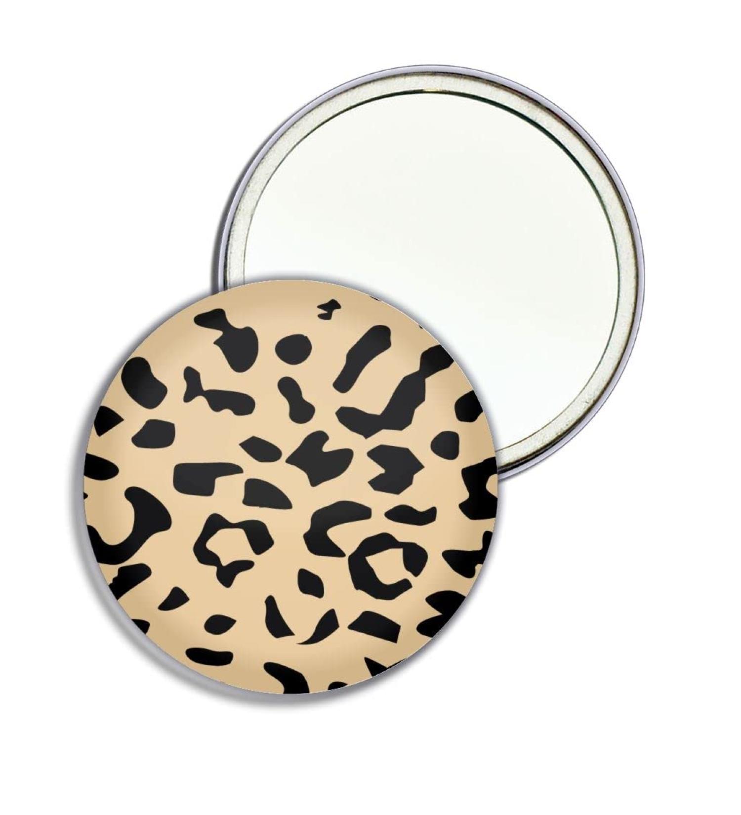 Leopard Print - 55mm Round Compact Mirror - Buy Online on GoSupps.com