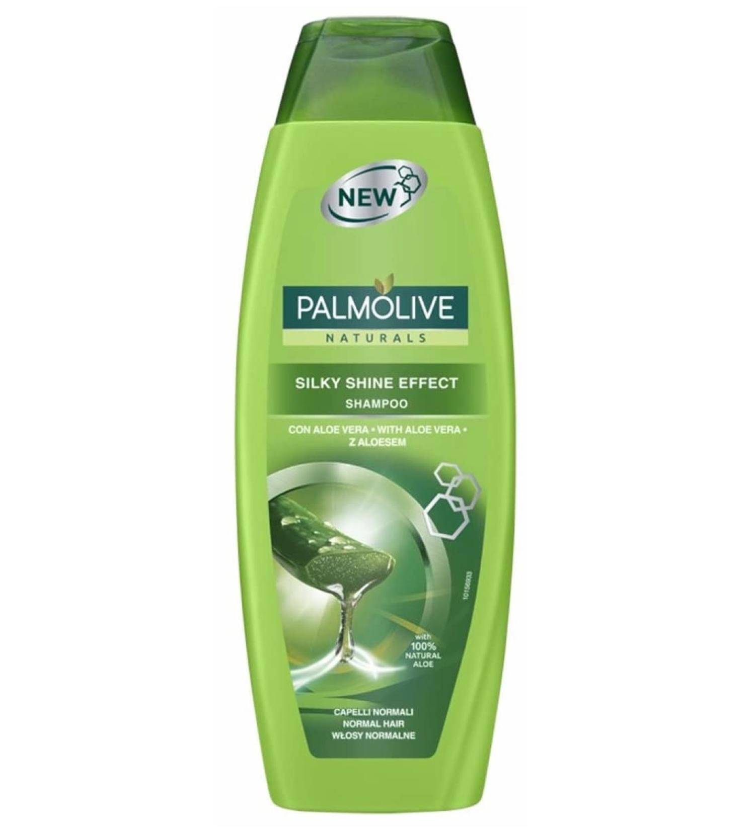 PALMOLIVE Naturals Silky Shine Effect Shampoo (Aloe Vera) for All Hair Types - 350 ml - Pack of 6