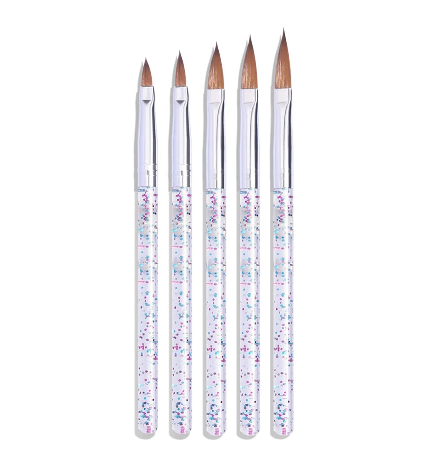 Nail Art Tip Round Flat Painting Drawing Carving Dotting Pen Liner Acrylic Gel UV Polish Manicure Tools - Buy Online on GoSupps.com