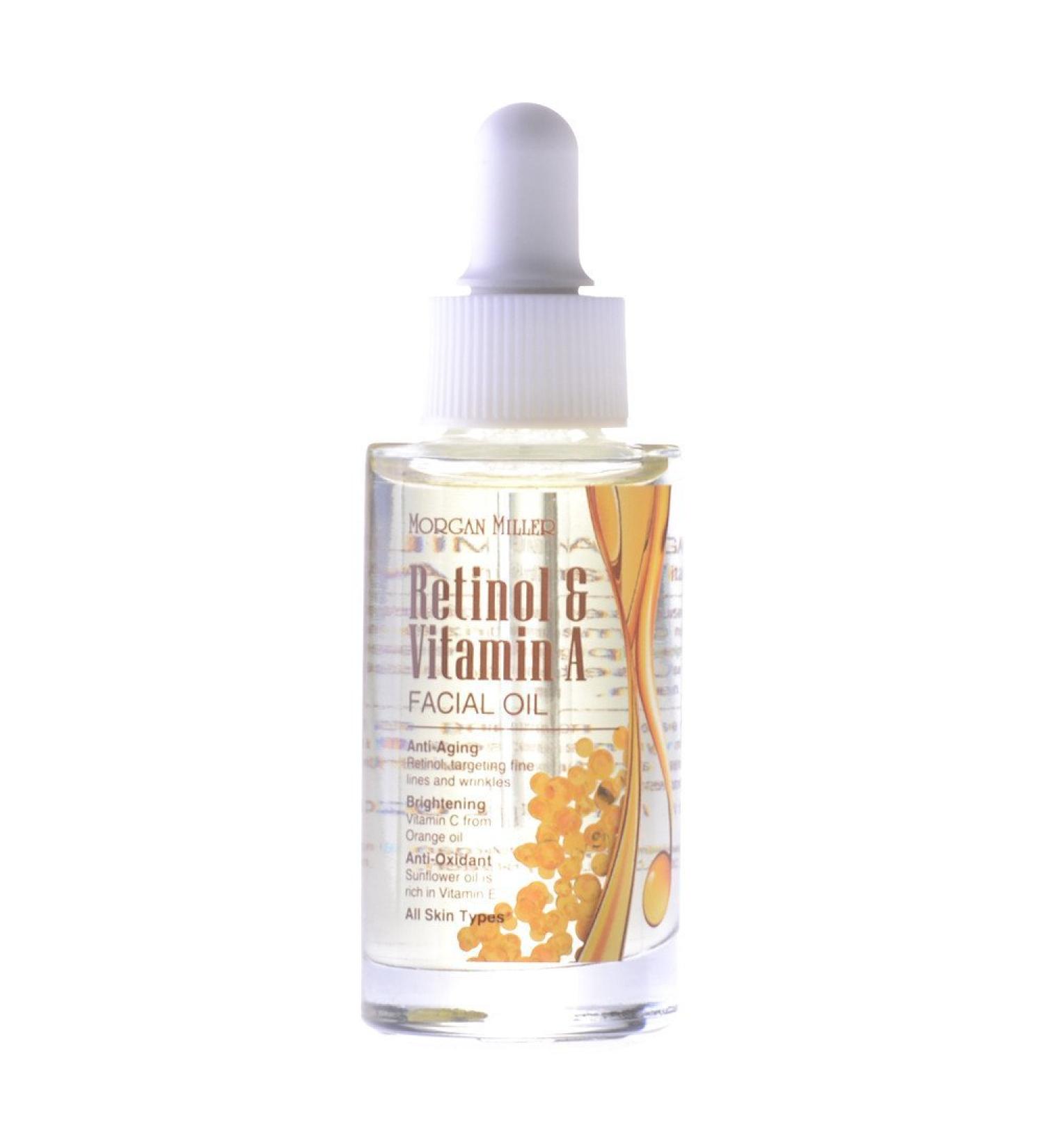 Morgan Miller Retinol & Vitamin A Facial Oil 1.01 FL OZ - Anti-Aging Skincare Essential - Buy Online on GoSupps.com