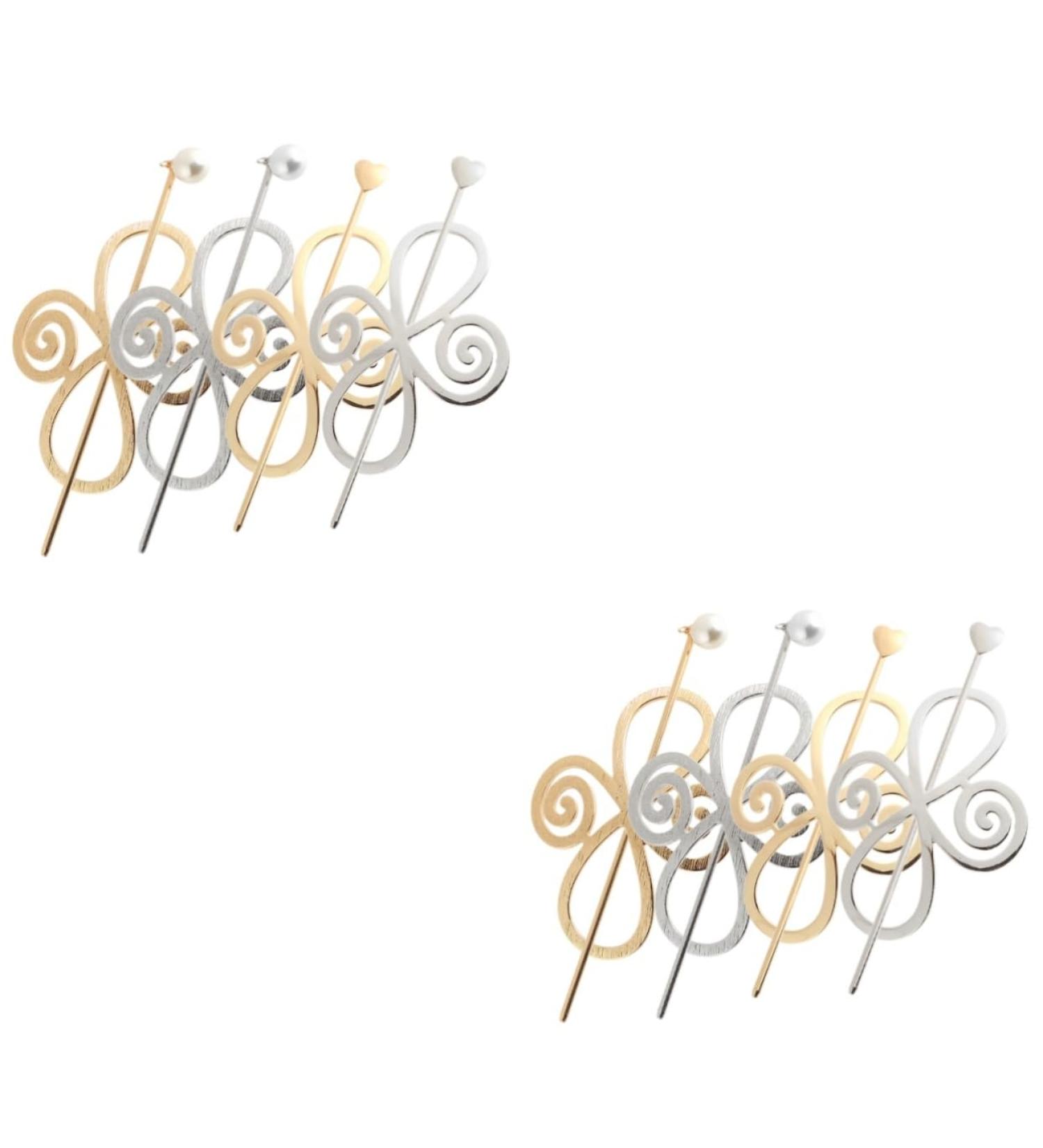 minkissy 8 Sets Hairpin Tiaras for Girls Medium Hair Clips for Women Hair Barrettes for Women Hair Clips Metal Girl Hair Clips Hair Ponytail Hair Chopsticks for Women Korean Miss Alloy Tool - Buy Online on GoSupps.com