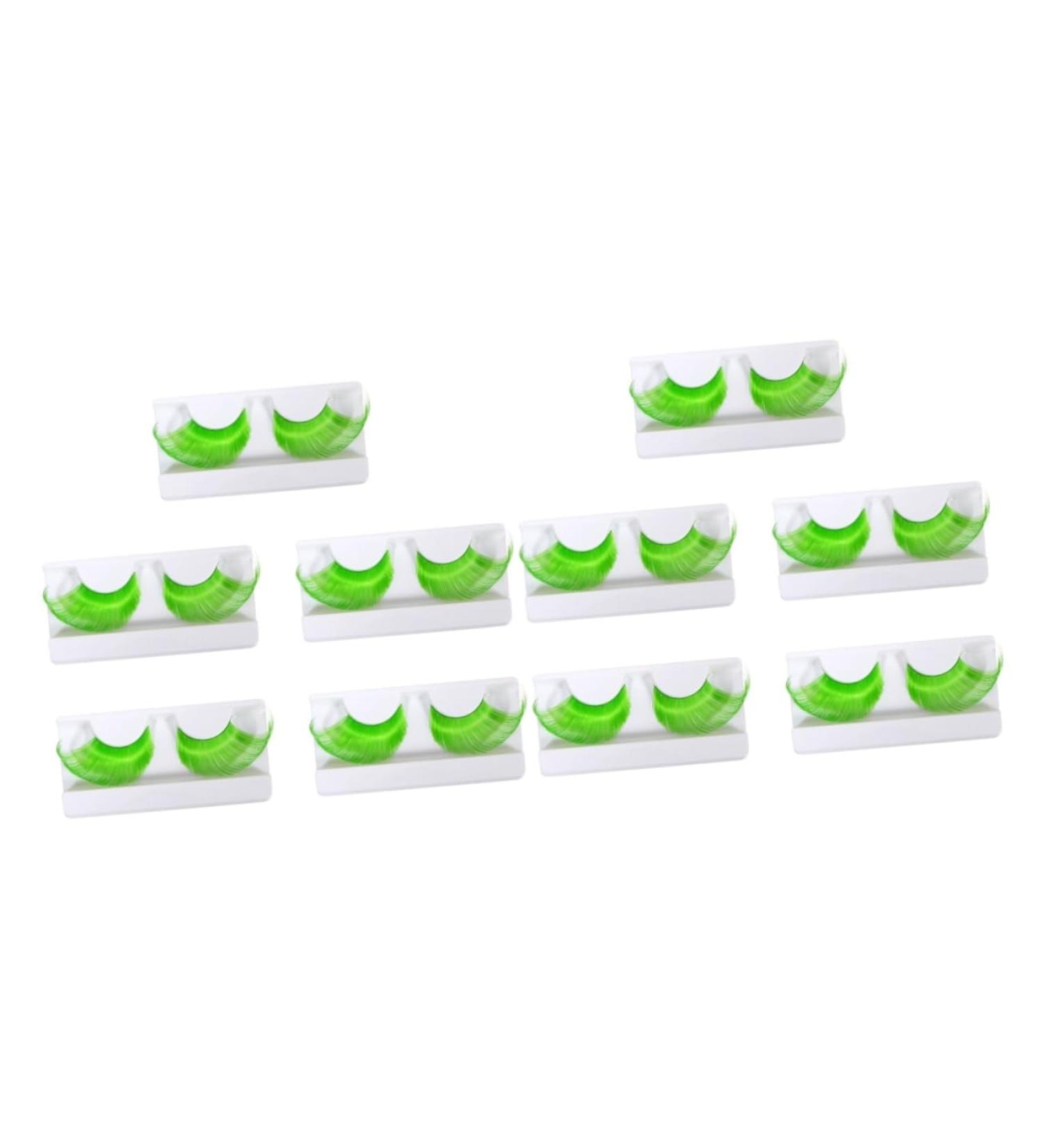 Didiseaon 10 Pairs Halloween Extra Long False Eyelashes Halloween False Eyelashes Halloween Party Favor 3d Eyelashes Colored Mascara Fake Eyelash Dance Costume Chemical Fiber Cosplay Girl - Buy Online on GoSupps.com