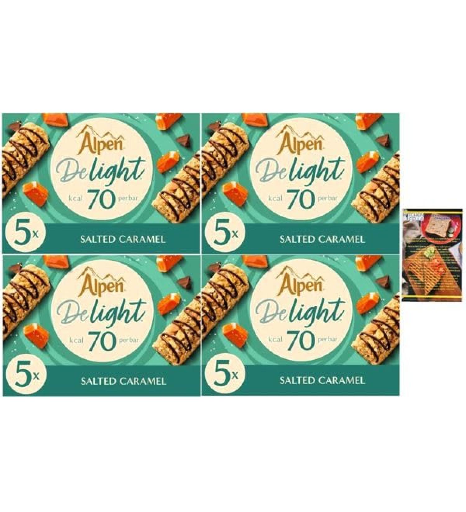 Alpen Delight Salted Caramel x4 and Kitchenfella Healthy Eating Challenge - Buy Online on GoSupps.com