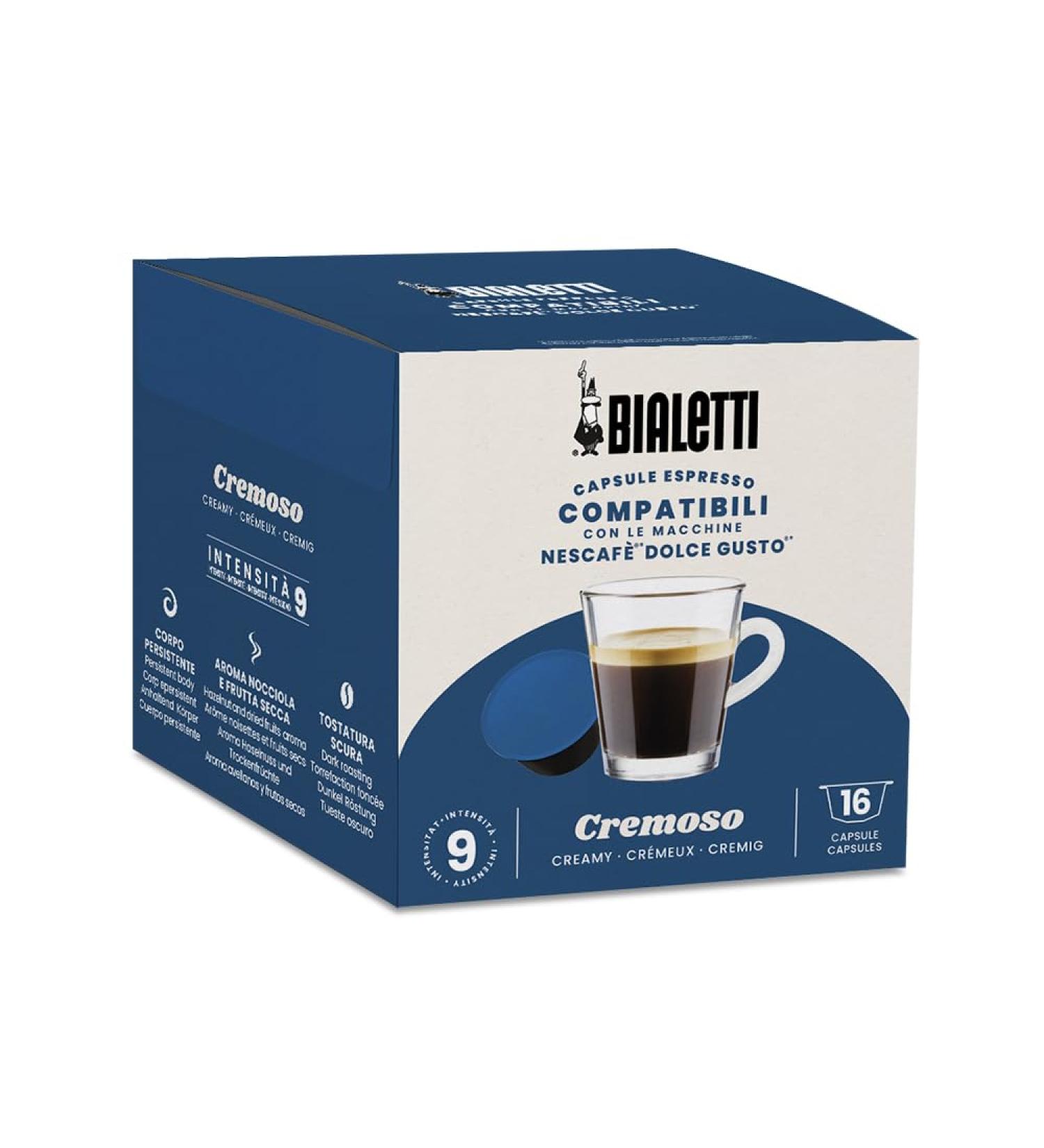 Bialetti Caf Dolce Gusto compatible capsules - Cremoso - 16 Capsules - Buy Online on GoSupps.com