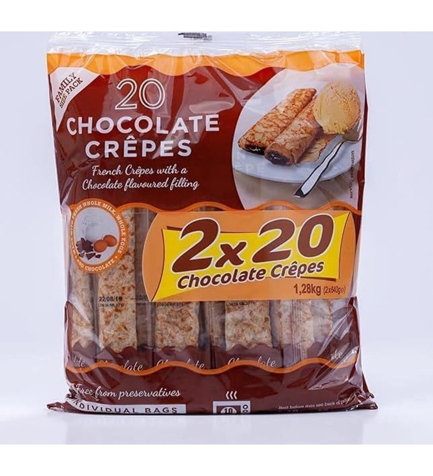 Tigreat French 40 Ready Chocolate Crepes Family Kids - Pack of 40x32g Snack Bags - Buy Online on GoSupps.com