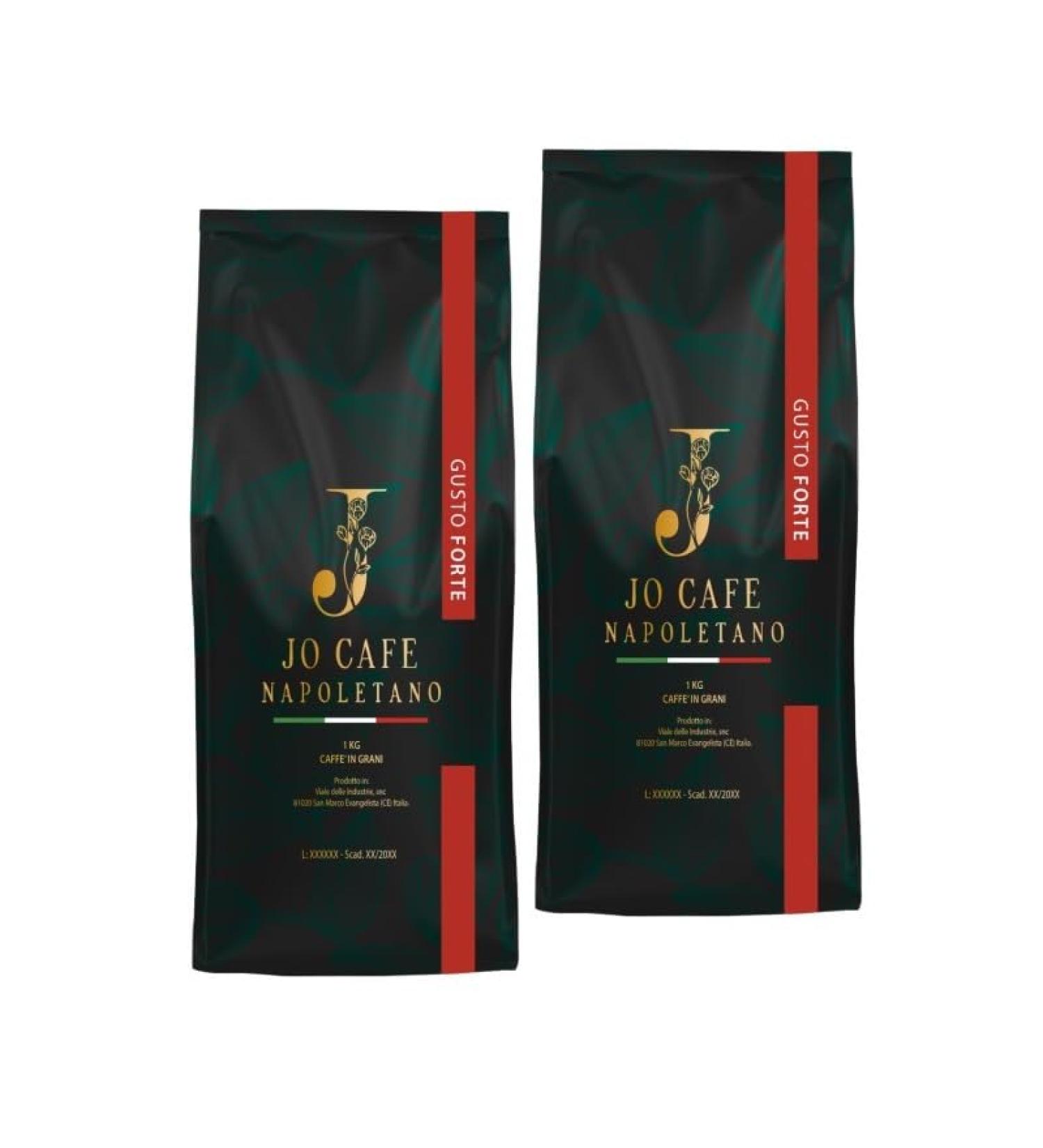 JO CAF NAPOLETANO JO CAF NAPOLETANO - Strong-Flavour Coffee Beans Barrel Line 1 kg (2 Strong-Flavour)