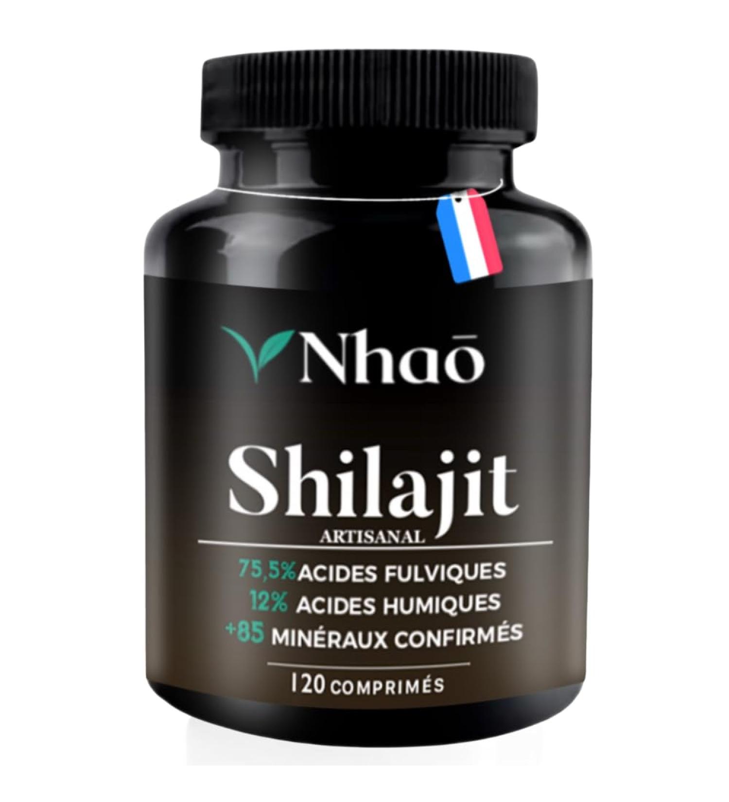 Shilajit Pure Nhao | 600mg | 75.5% Fulvic Acids 12% Humic Acid | Pure Gold Resin | 2 Months | +85 Minerals Guarantee | Lab Tested | Purified 40 Times | Sun Drying 60 Days - Buy Online on GoSupps.com