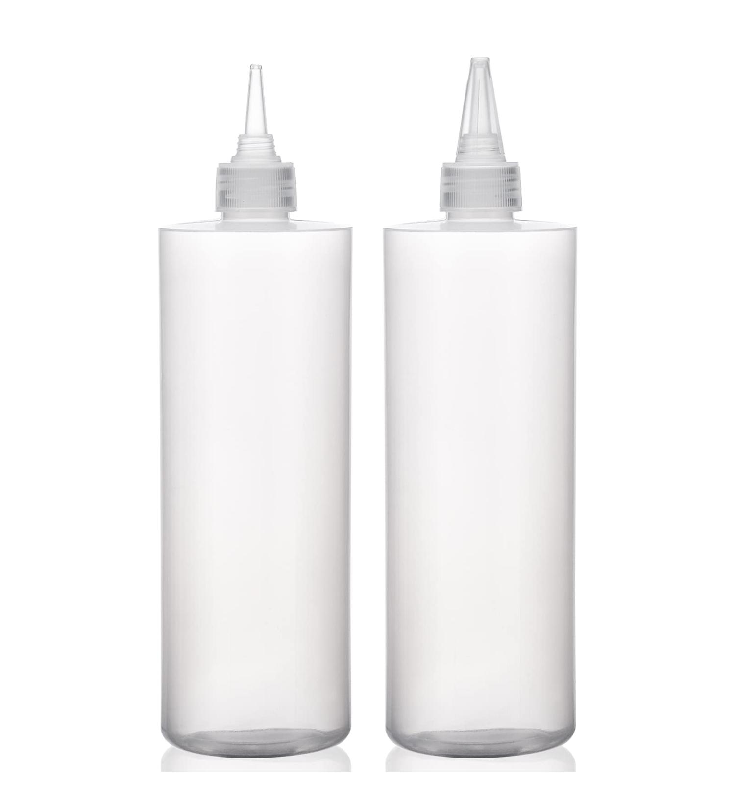 Segbewy Soft Crush Hair Dye Applicator Bottles - 2 Pack 500ml White PET Twist-Top for Easy Coloring - Buy Online on GoSupps.com