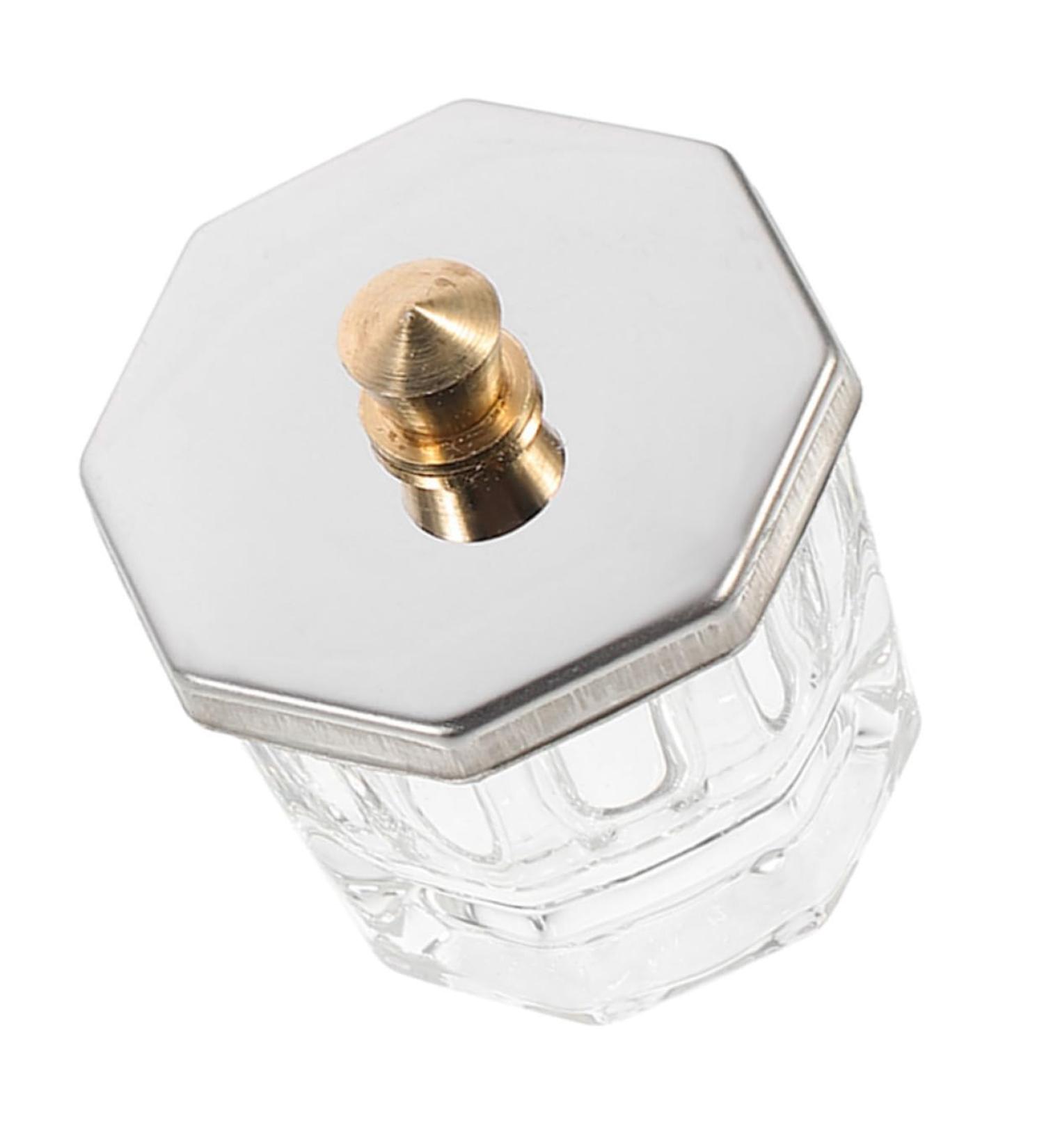 Ipetboom Nail Cup Manicure Nail Dish Nail Dish Cups Dish for Acrylic Nails Acrylic Nail Dappen Dish Dappen Dish Nail Liquid Nail Liquid Holder Acrylic Nail Supplies Glass Octagonal Cup - Buy Online on GoSupps.com