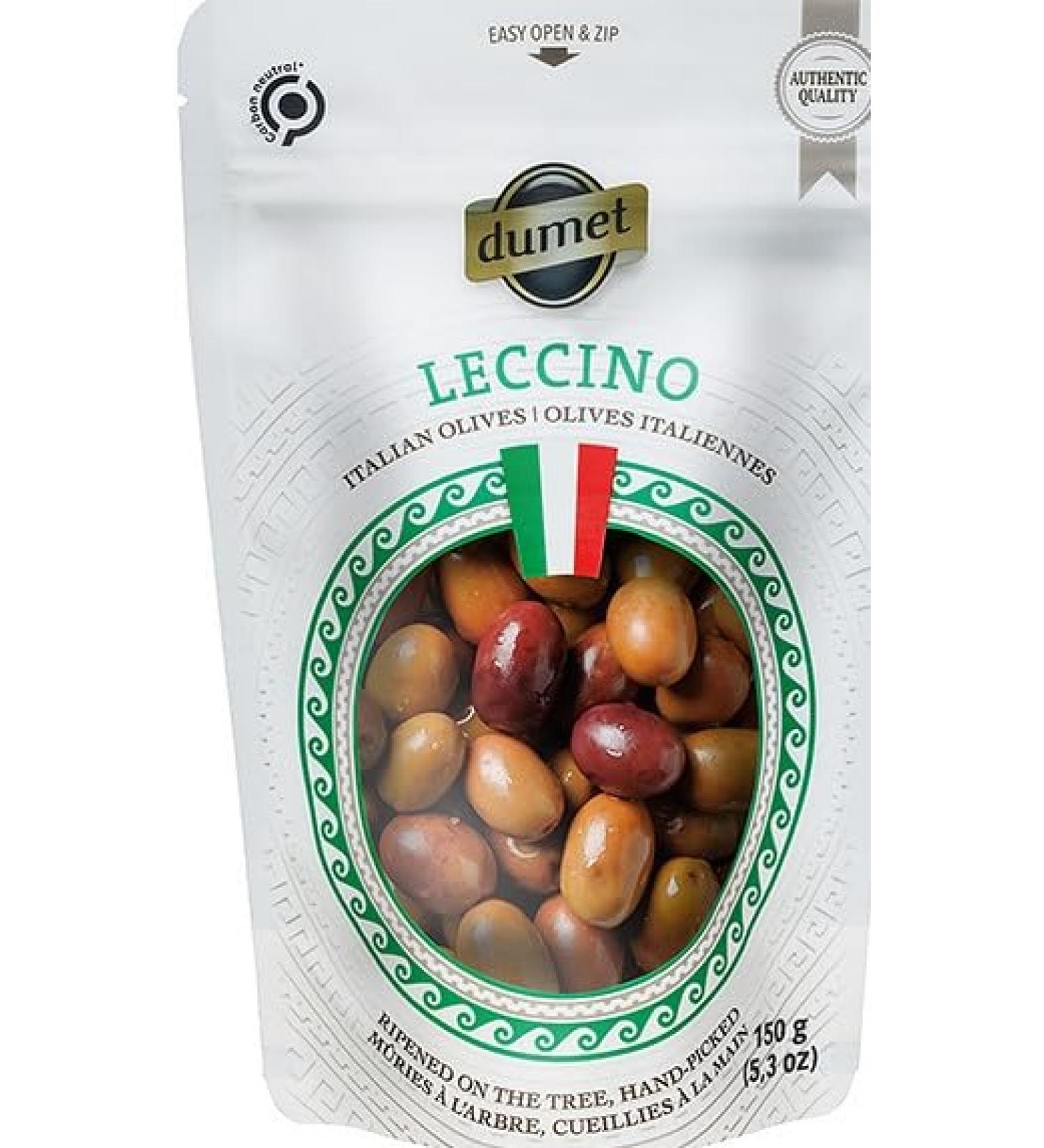 Dumet Italian Leccino Olives with Pit 150g - Buy Online on GoSupps.com