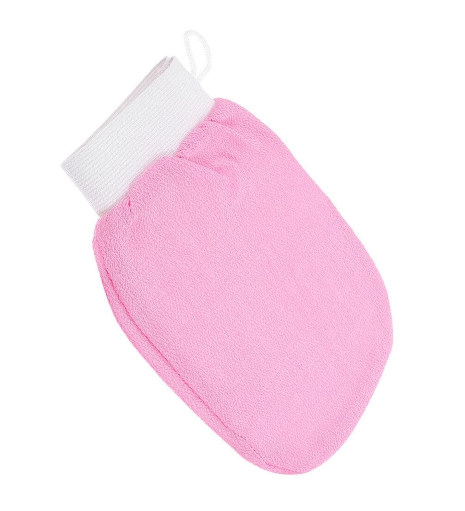 FRCOLOR Exfoliating Glove | Face & Body Exfoliator Mitt | Dead Skin Remover & Massage Scrubber | Pink | International Shipping - Buy Online on GoSupps.com