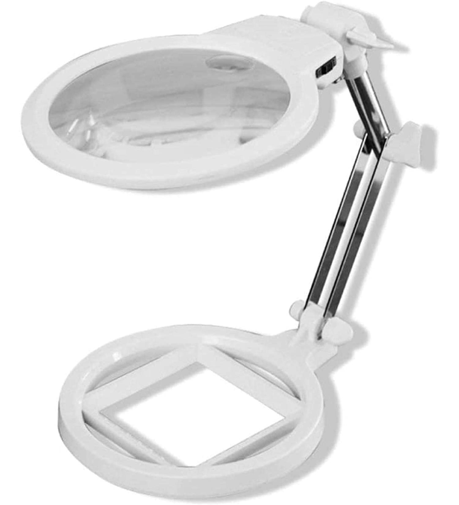 Illuminated Magnifying Glass Desktop with Led Light 2X 6X for Reading Crafts Repair Magnifier Lofty Ambition - Buy Online on GoSupps.com