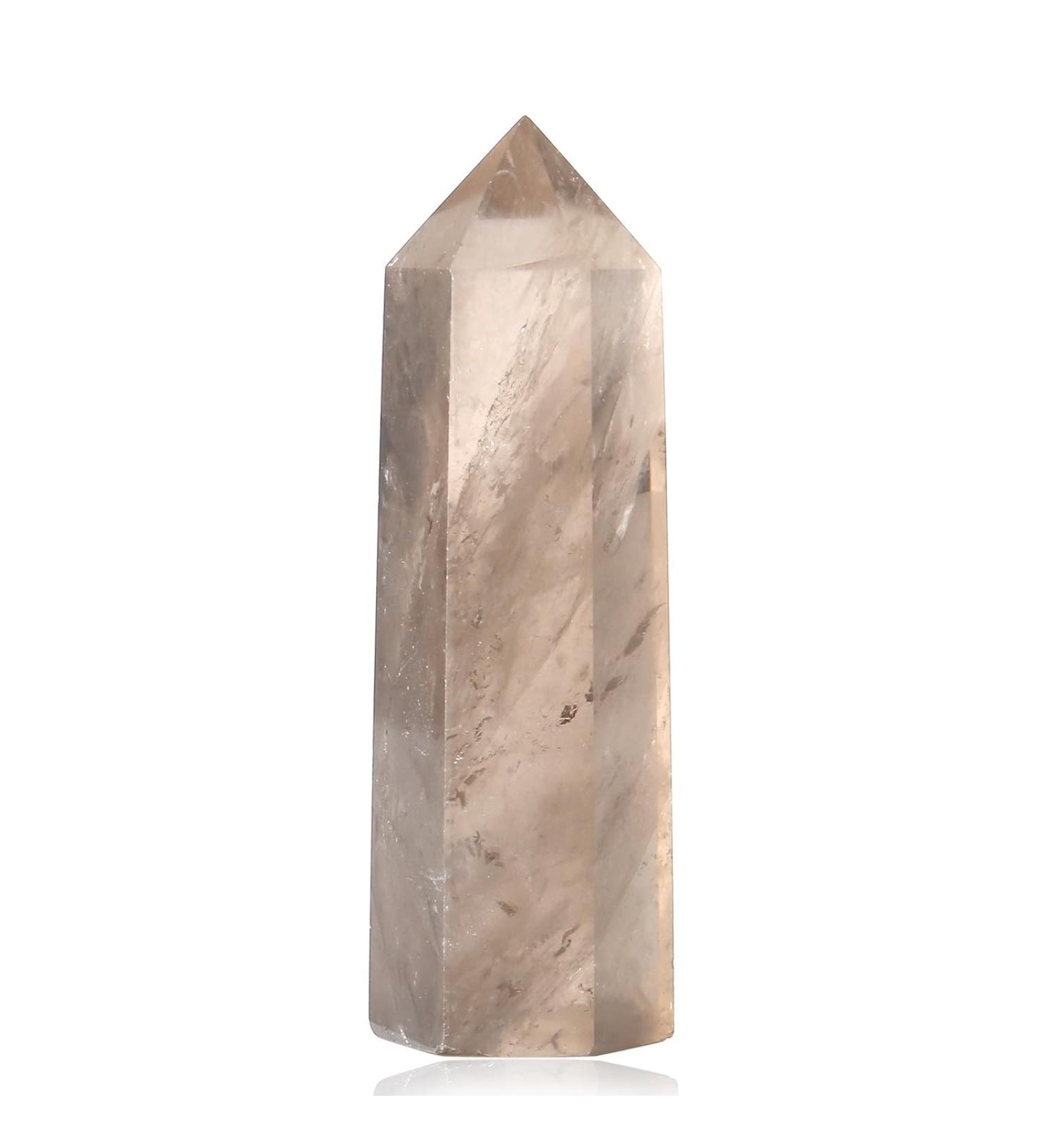 Smoky Quartz Crystal Wand - Healing Stone for Reiki & Meditation - Buy Online on GoSupps.com