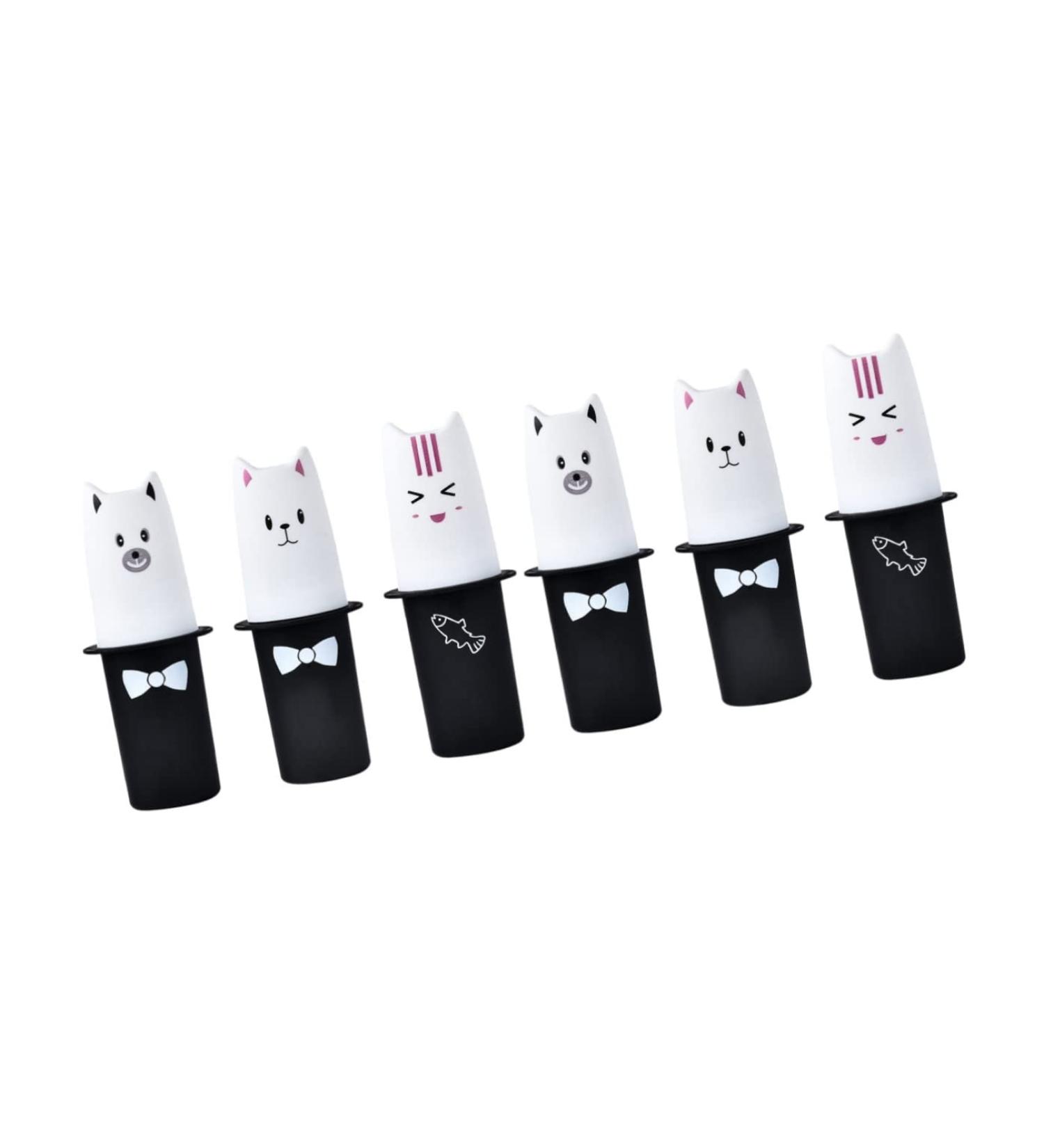 Buy STOBAZA 6 Pcs Travel Toothbrush Case - Cartoon Design Compact & Portable Toothbrush Holder Black & White (1 Pack) - Ideal for International Shipping - Buy Online on GoSupps.com