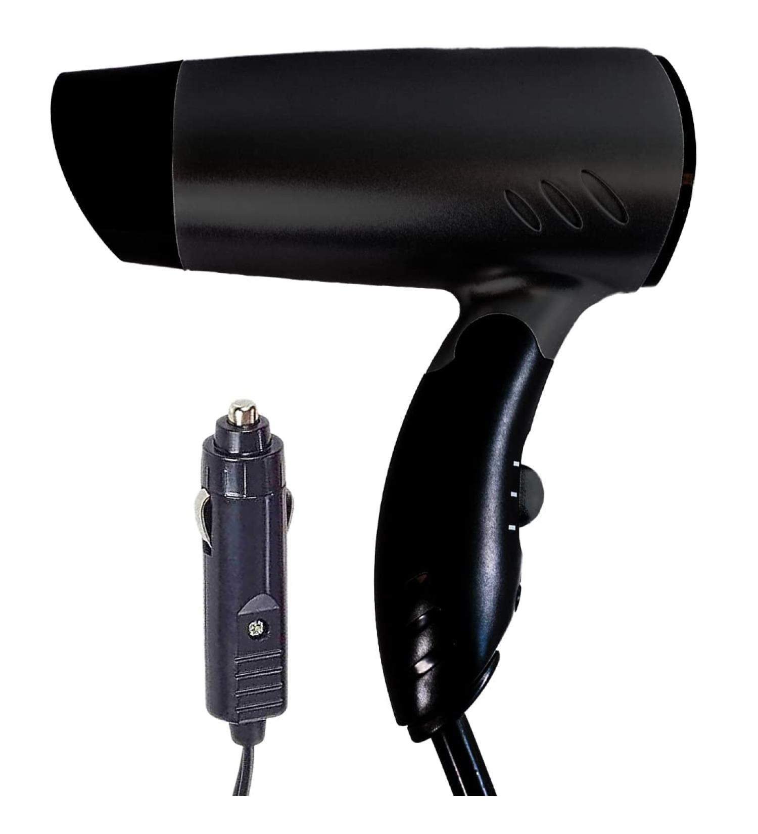 Netagon Portable Compact Foldable 12V in Car Hair Dryer for Travelling Camping Festivals Caravan Motorhome & Windscreen De Frosting Icer (Black) - Buy Online on GoSupps.com