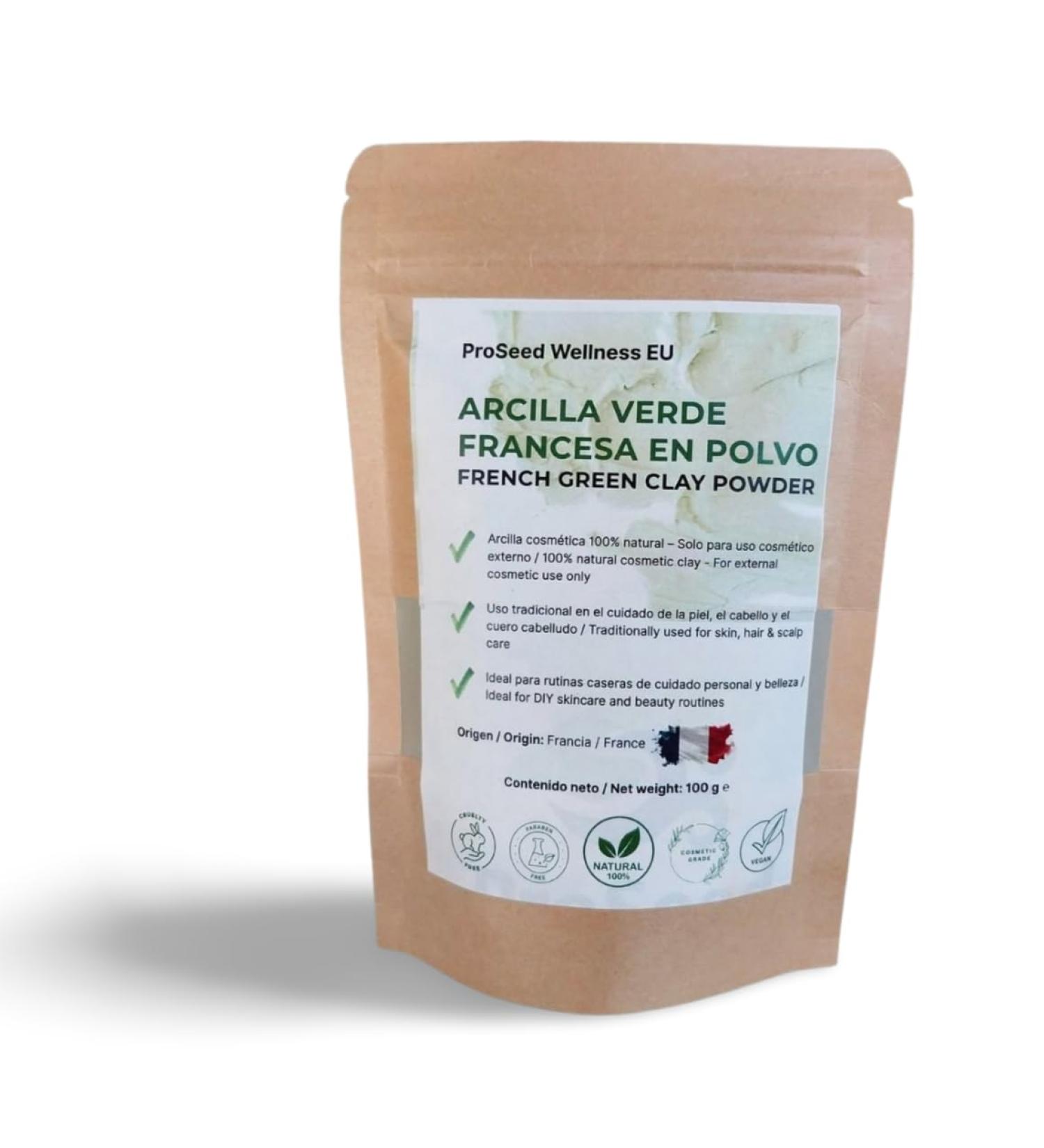 KAPTAN LDA Green Clay Powder for facial mask hair and body detox & purify 100 natural 100 g excellent for facial and hair mask spot treatment body wrap detox bate foot soak and DIY - Buy Online on GoSupps.com