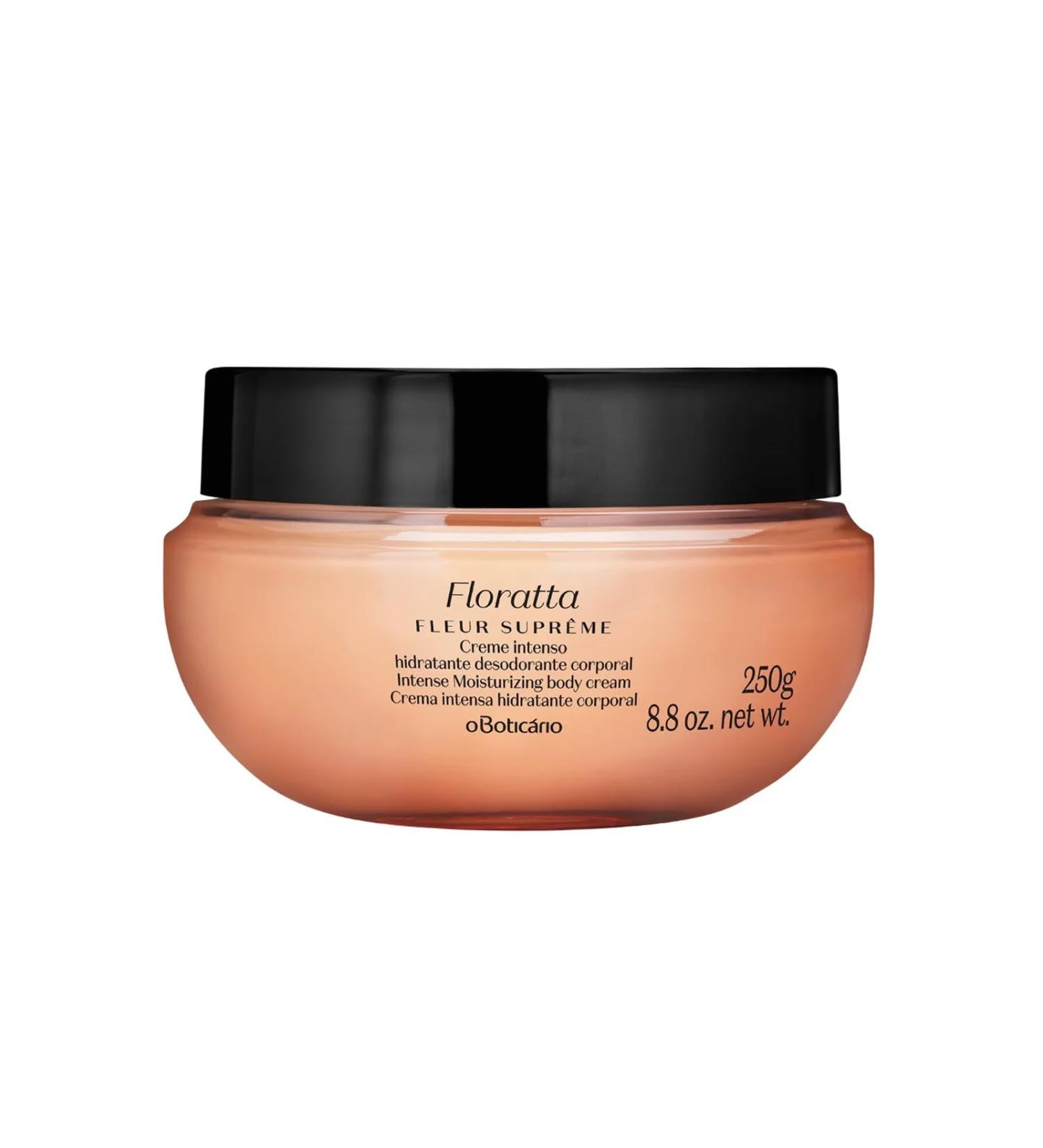 O Boticario Floratta Fleur Supreme Satin Body Cream - 24 Hour Hydrating Body Butter for Dry Skin 8.8 Oz | Shop Internationally - Buy Online on GoSupps.com