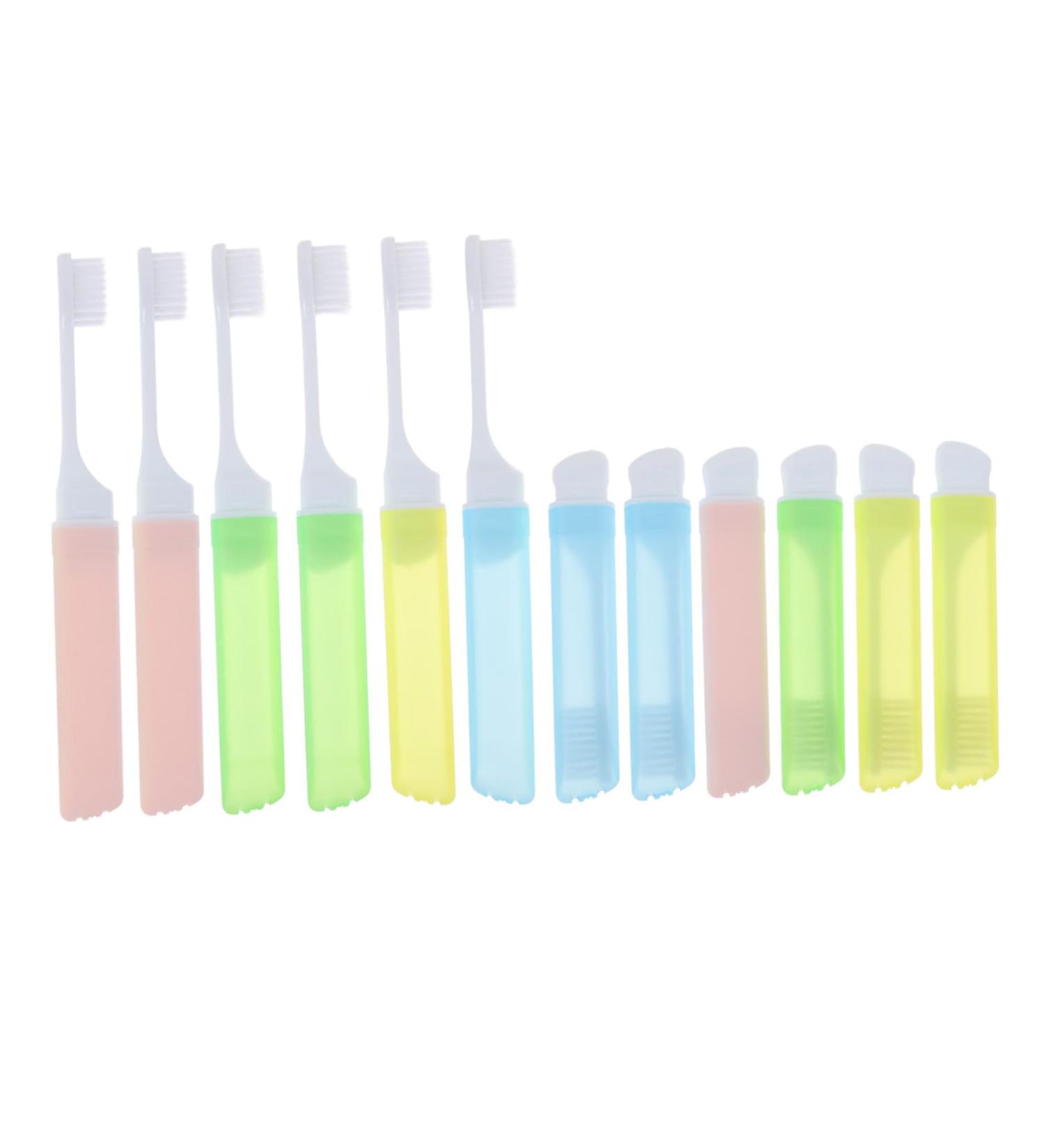 Minkissy Travel Toothbrush - 12th Trip Portable Toothbrush for Adults | Compact & Durable Household Tooth Care - Buy Online on GoSupps.com