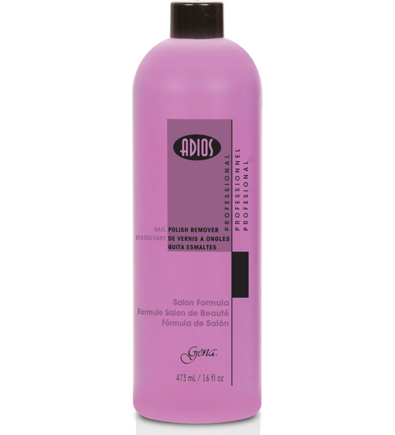 Gena Adios Pink Polish Remover  16 Ounce