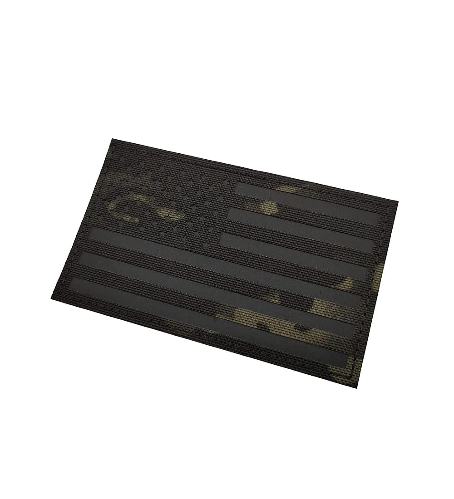 Taifeng Large Multicam Infrared IR USA American Flag Patch - Tactical Vest Patch, Hook-Fastener Backing - 5x3x0.39 Inches, Black CP - Buy Online on GoSupps.com