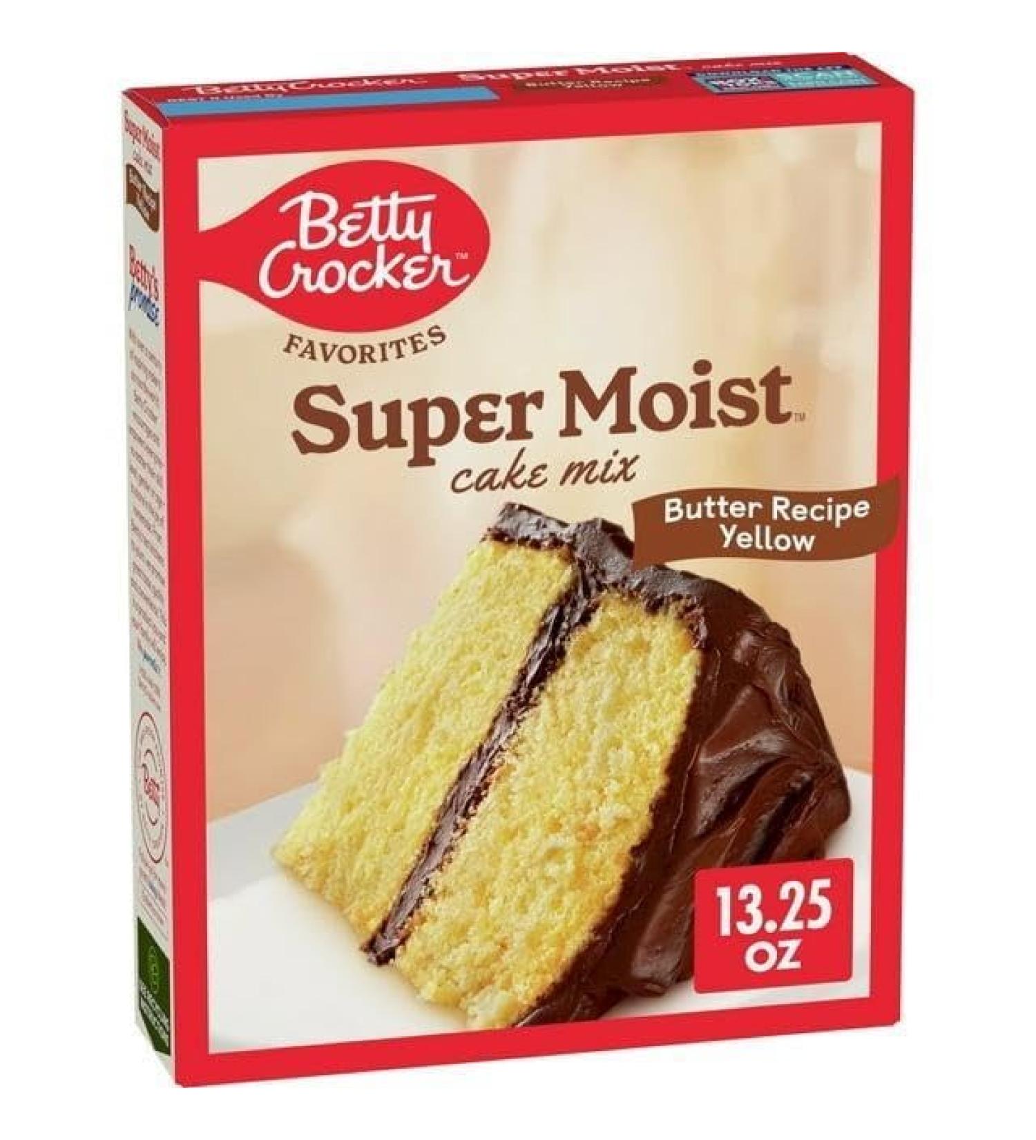Betty Crocker Super Moist Butter Recipe Yellow Cake Mix 376g (13.25oz) - Buy Online on GoSupps.com