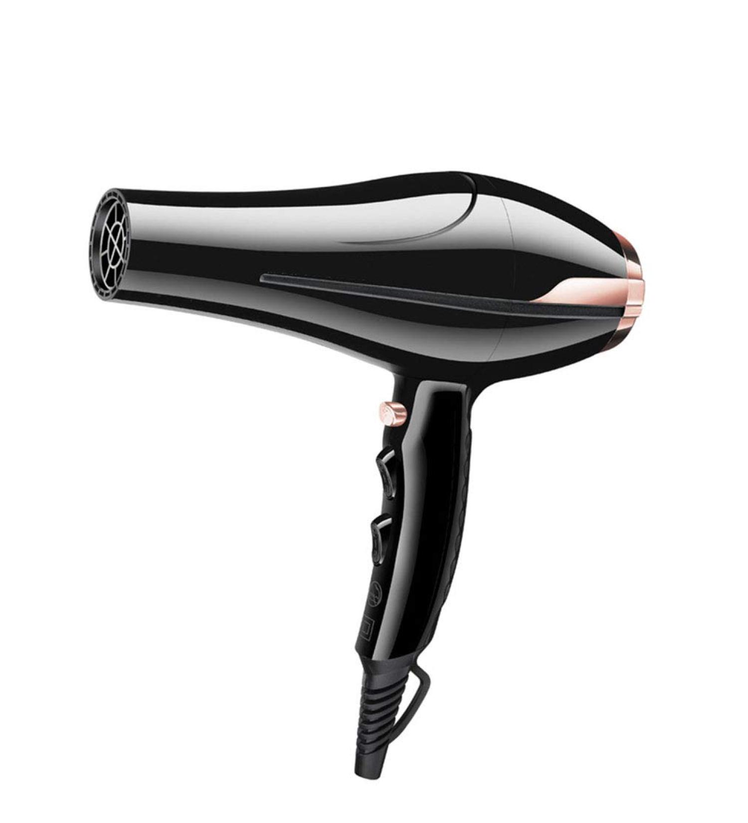 1800W Professional Hair Dryer with Nozzles Ionic Salon Powerful Hairdryer DC Motor Fast Blow Dryer with 3 Heat 2 Speed Cool Shot 1.8m Long Cable Quiet Black for Home and Salon Men and Women Small - Buy Online on GoSupps.com