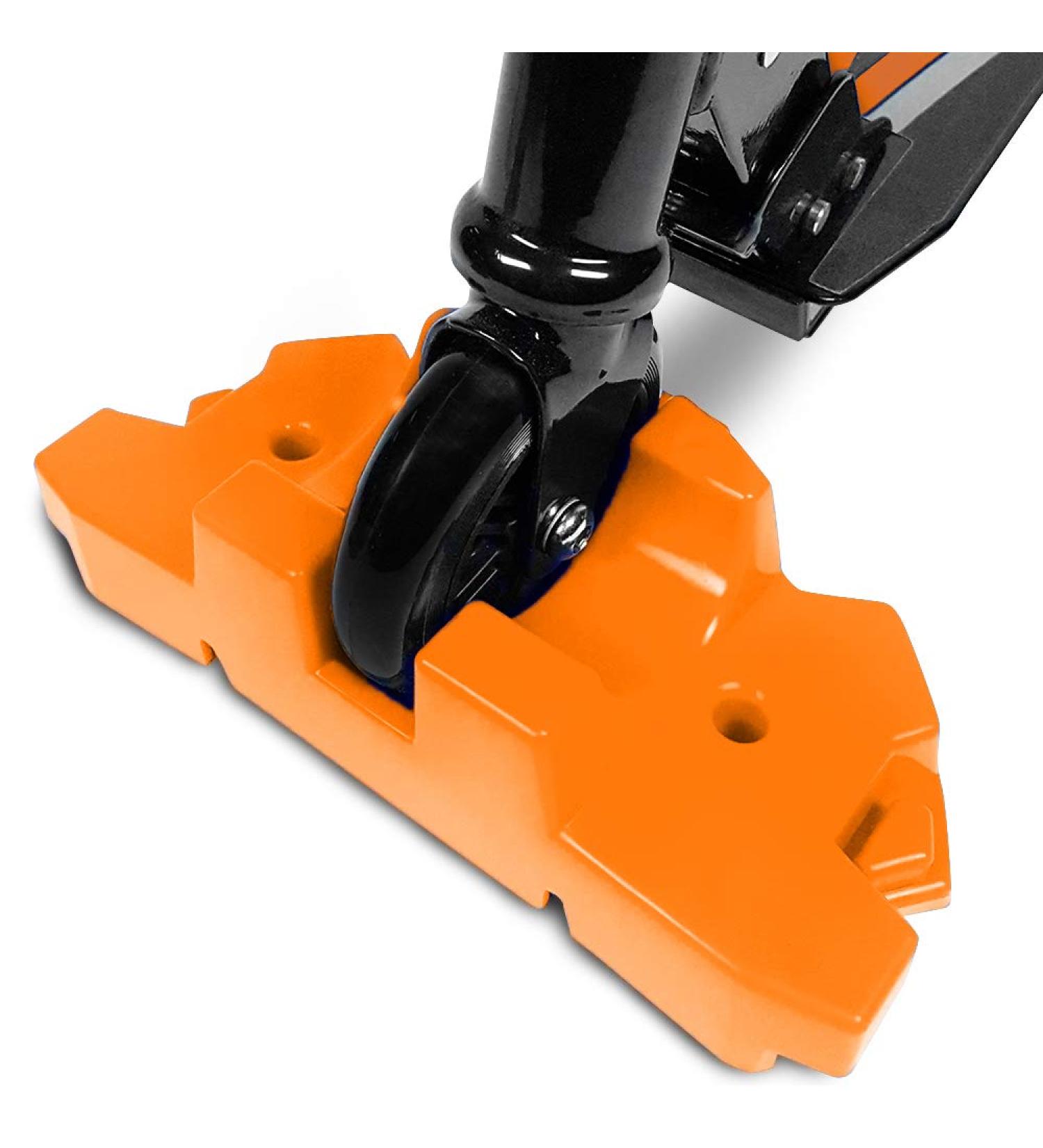 50 Strong Scooter Stand - Interlocking Offset Base - Fits Most Scooters - Stable & Secure - Orange - Buy Online on GoSupps.com