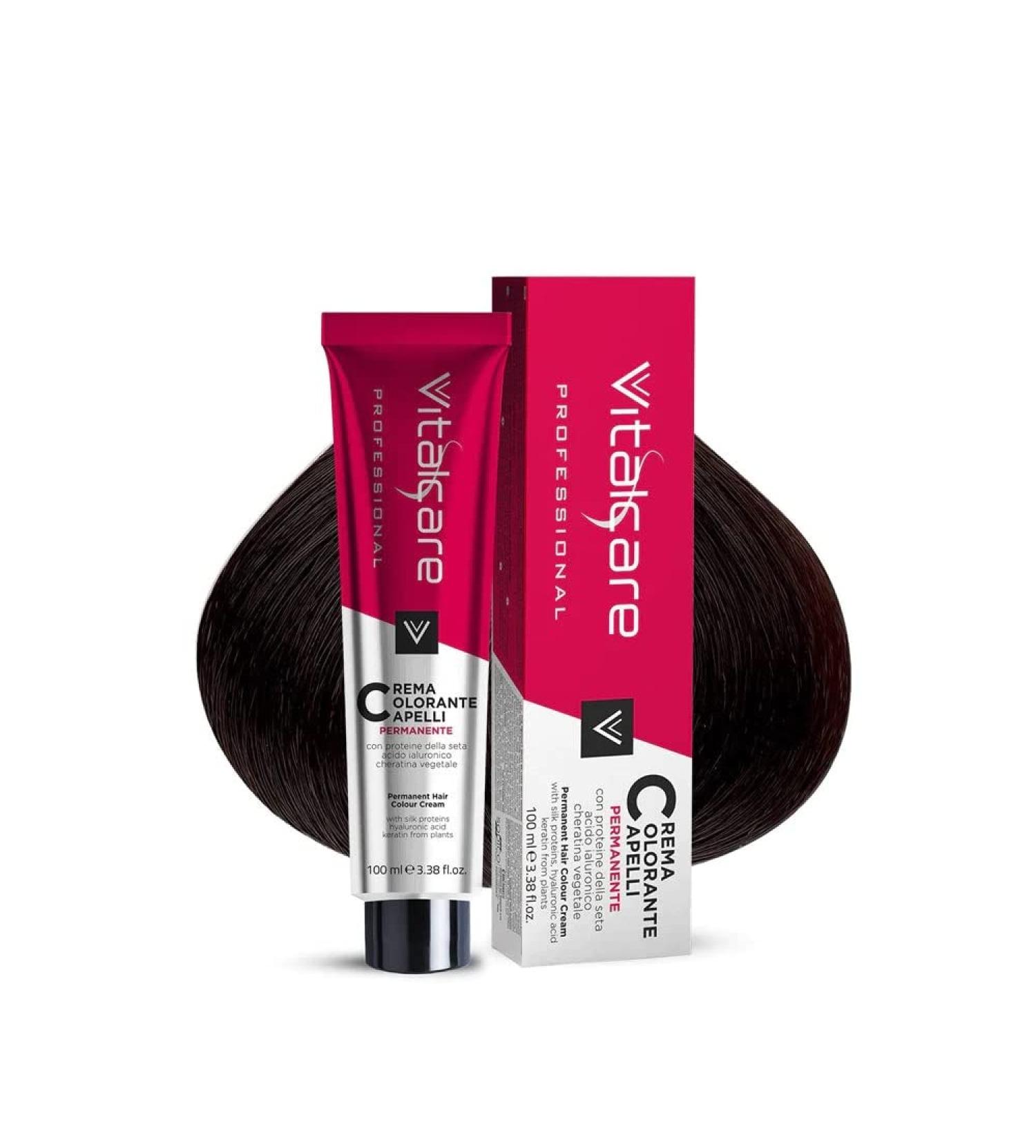 SODICO srl Vitalcare Hair Color Cream with Silk Proteins No 00 black