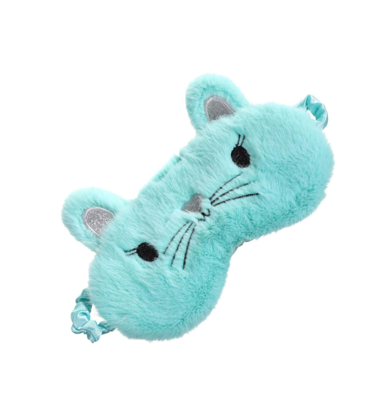 GLEAVI Travel Eye Mask - Comfortable & Breathable Eye Shade for Sleep & Travel | Fluffy Eye Cover & Cat Facial Mask - Perfect for Kids & Adults - Buy Online on GoSupps.com