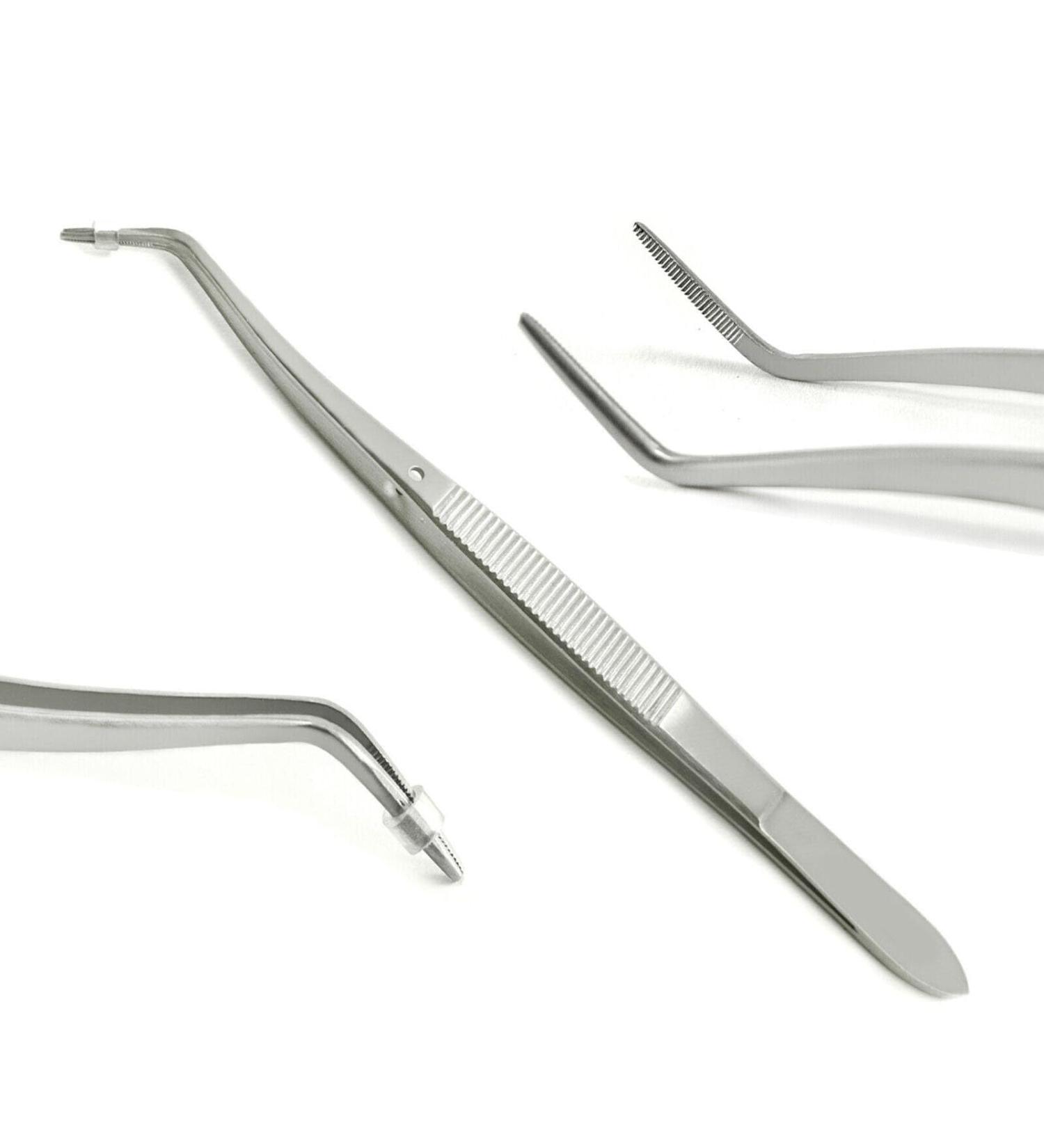 Professional surgical tweezers - medical care anatomical tweezers |Dentist tooth seams op surgical pliers (Meriam Tweezer)