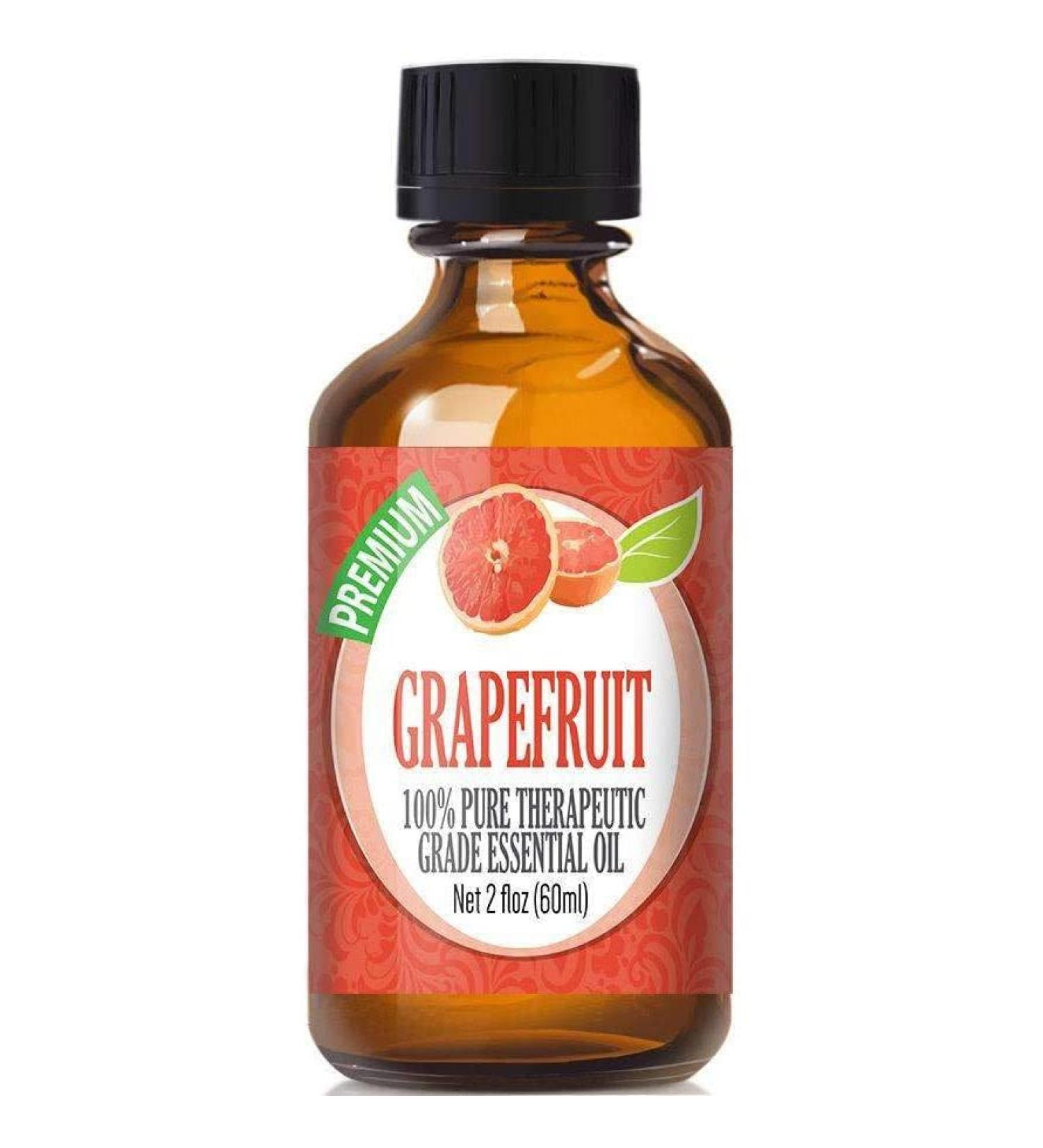 Healing Solutions Grapefruit Essential Oil 60ml - 100% Pure Natural Aromatherapy - International Shipping Available - Buy Online on GoSupps.com